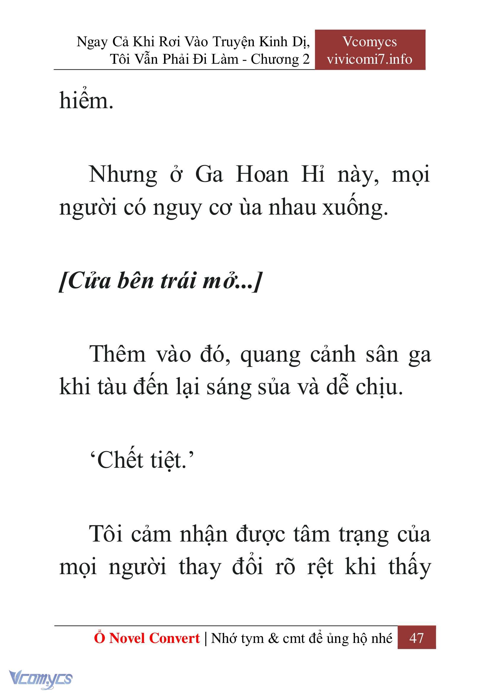 [Novel] Ngay Cả Khi Rơi Vào Truyện Kinh Dị, Tôi Vẫn Phải Đi Làm Chapter 2 - Trang 49