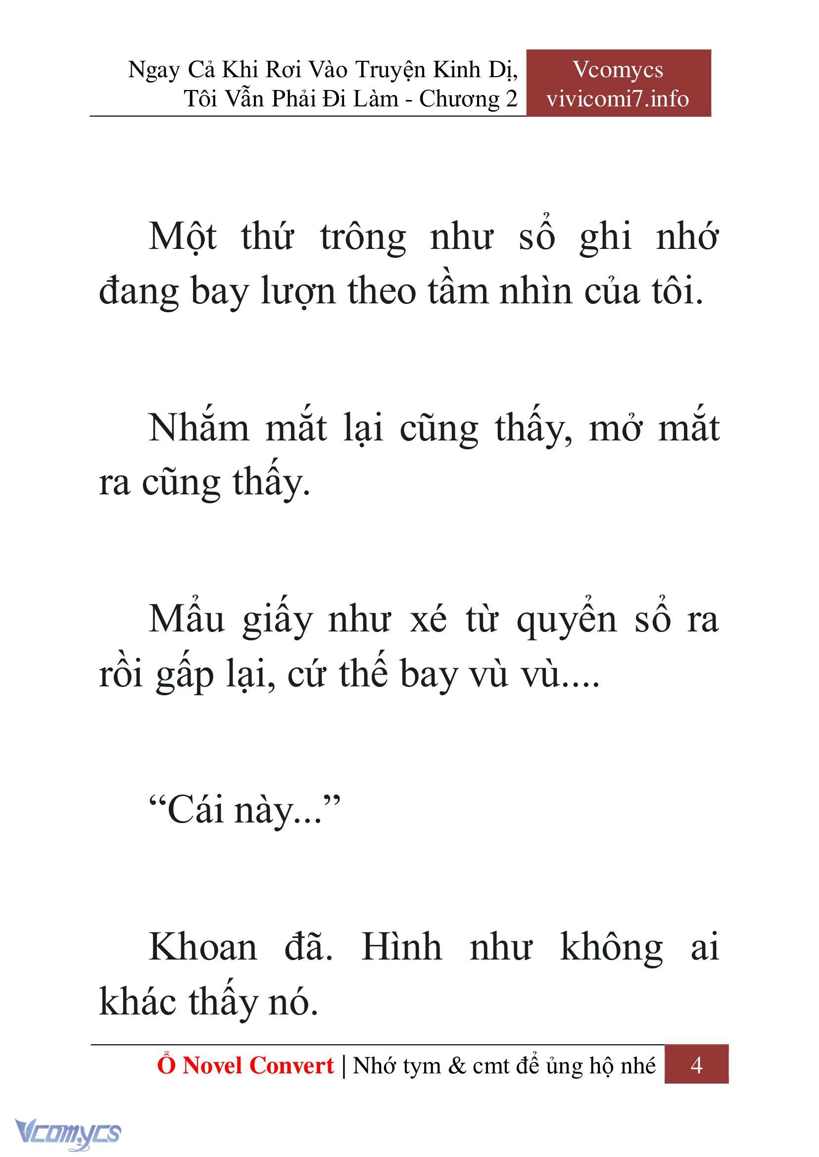 [Novel] Ngay Cả Khi Rơi Vào Truyện Kinh Dị, Tôi Vẫn Phải Đi Làm Chapter 2 - Trang 6