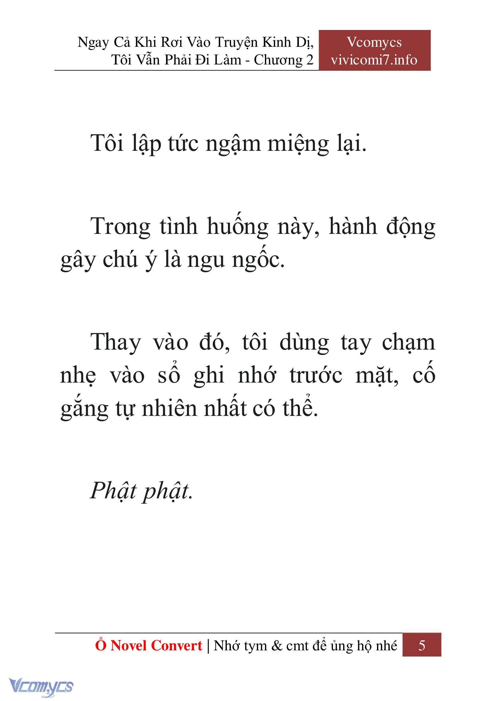 [Novel] Ngay Cả Khi Rơi Vào Truyện Kinh Dị, Tôi Vẫn Phải Đi Làm Chapter 2 - Trang 7