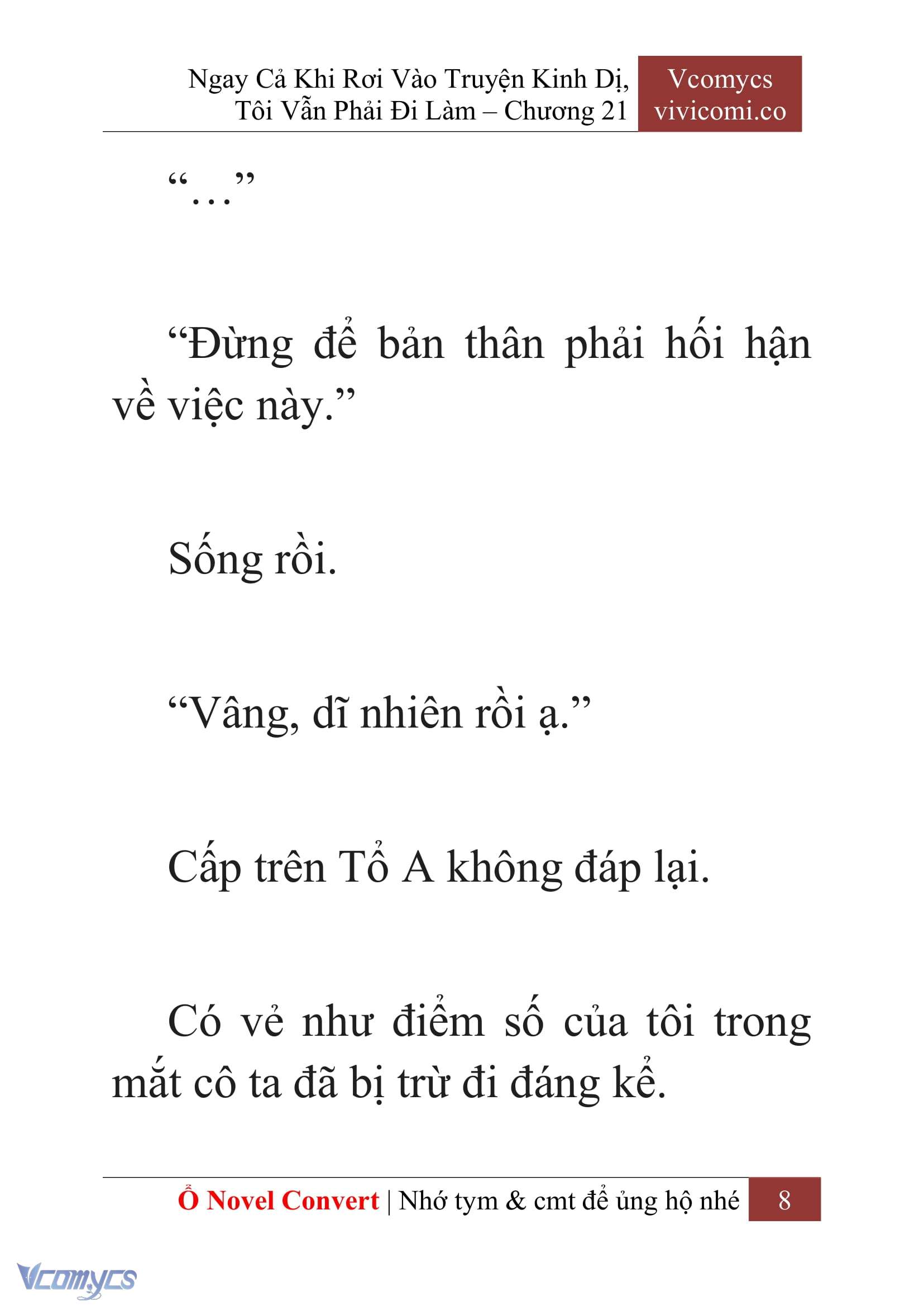 [Novel] Ngay Cả Khi Rơi Vào Truyện Kinh Dị, Tôi Vẫn Phải Đi Làm Chapter 21 - Trang 11