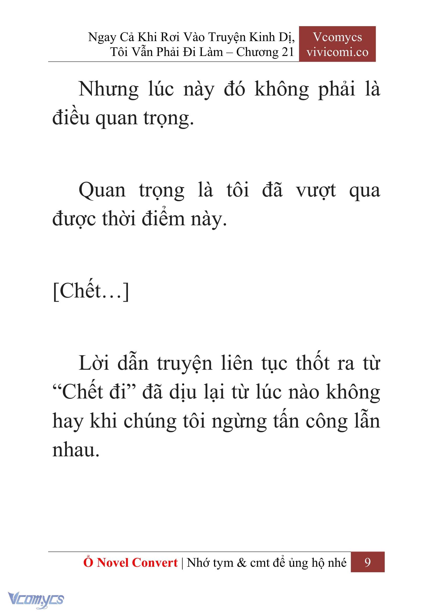 [Novel] Ngay Cả Khi Rơi Vào Truyện Kinh Dị, Tôi Vẫn Phải Đi Làm Chapter 21 - Trang 12