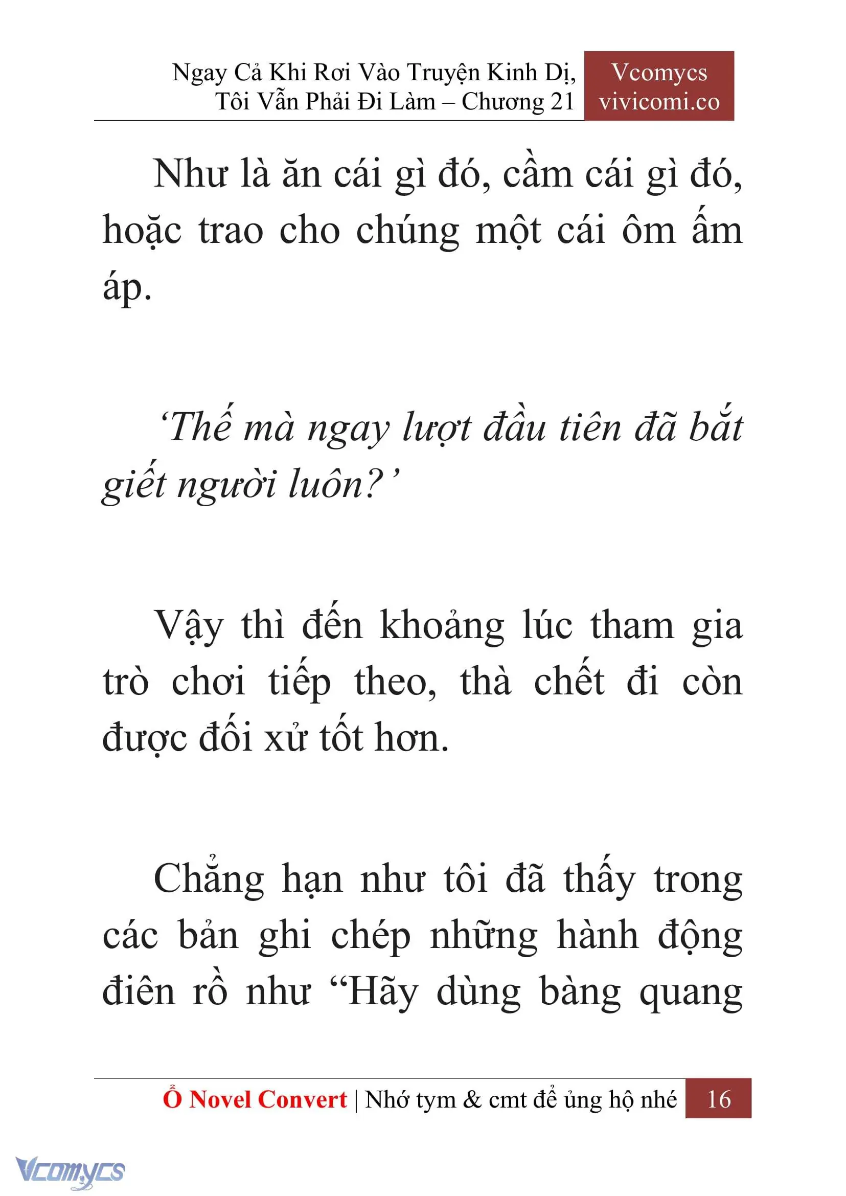 [Novel] Ngay Cả Khi Rơi Vào Truyện Kinh Dị, Tôi Vẫn Phải Đi Làm Chapter 21 - Trang 19