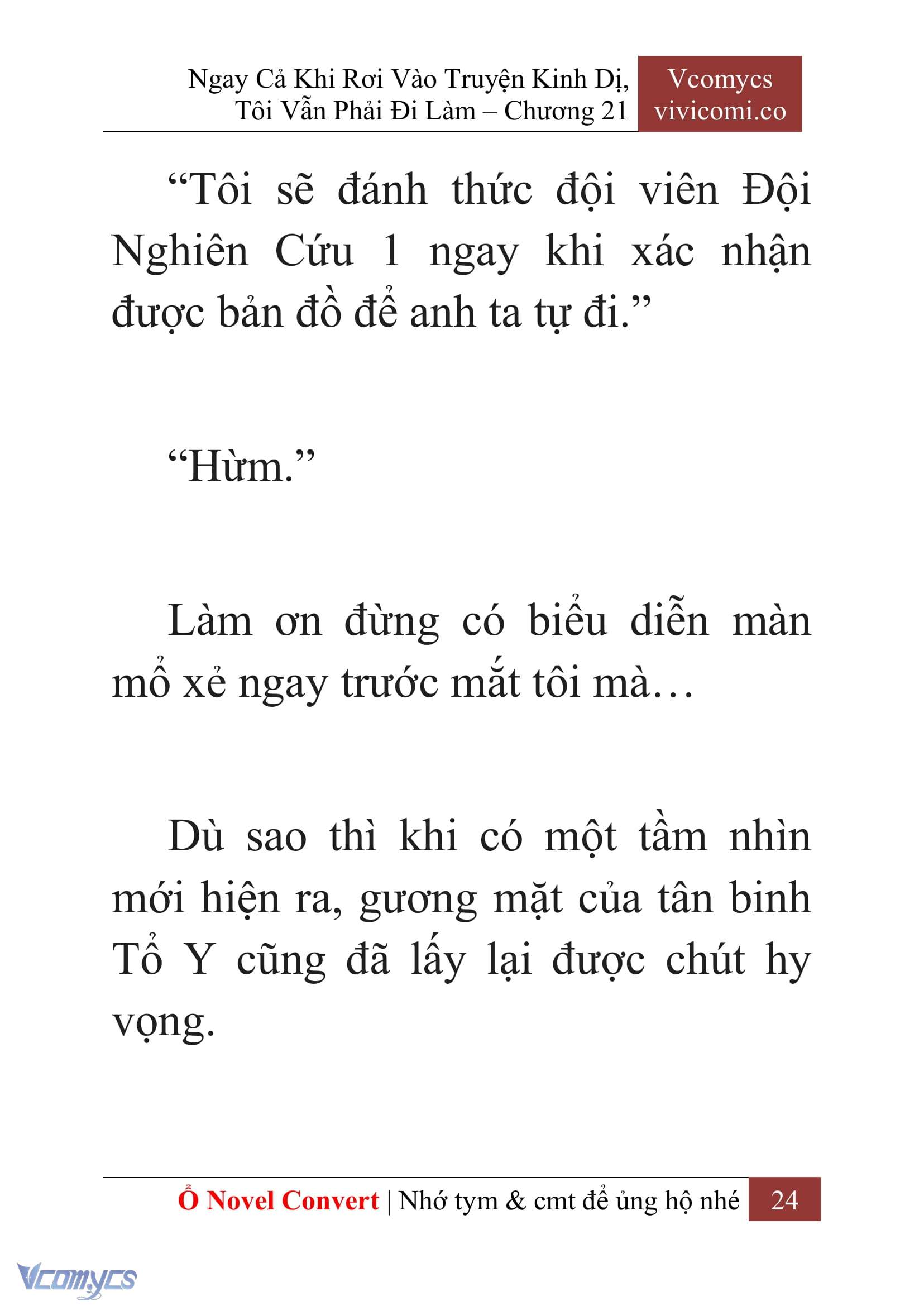 [Novel] Ngay Cả Khi Rơi Vào Truyện Kinh Dị, Tôi Vẫn Phải Đi Làm Chapter 21 - Trang 27