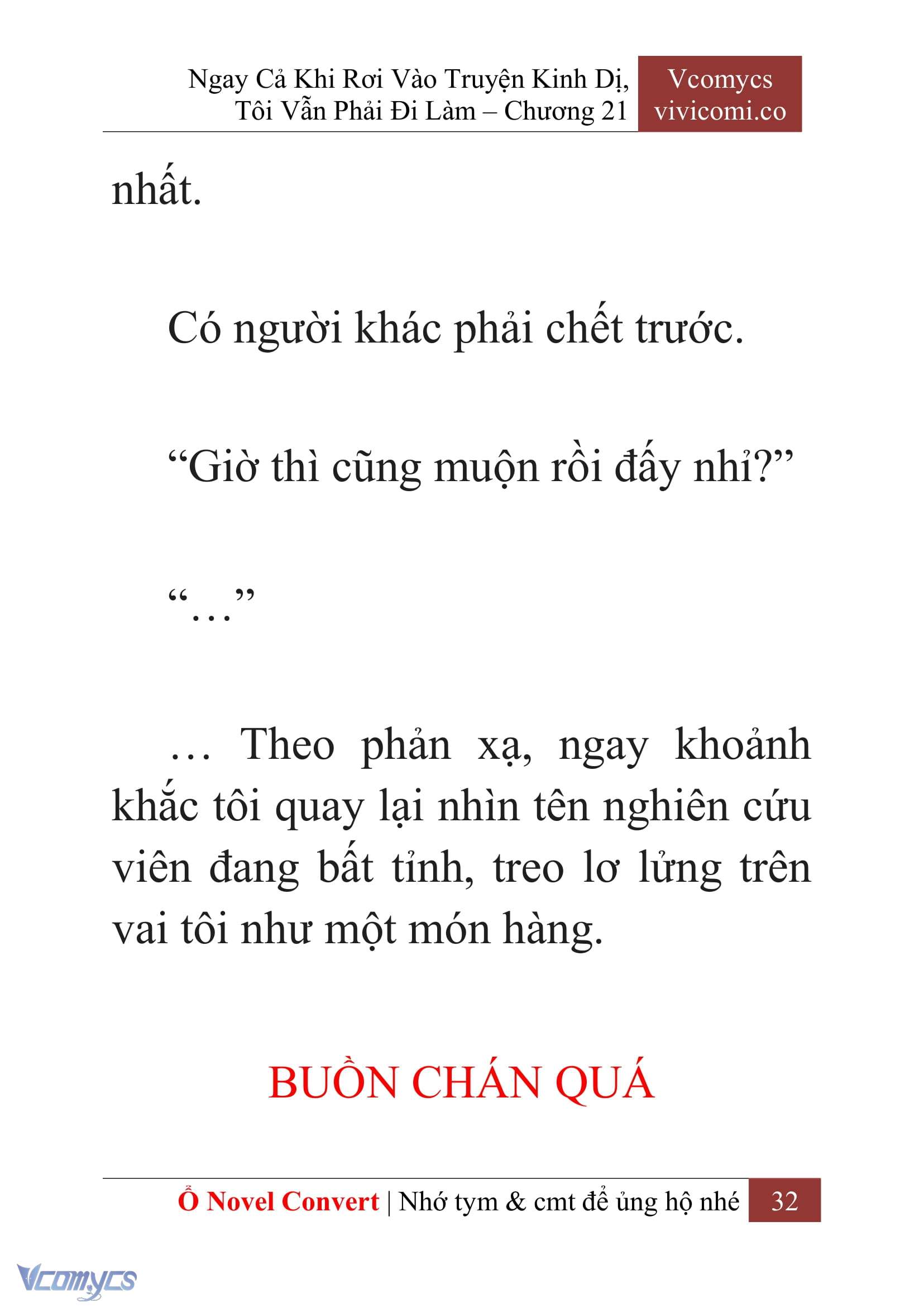 [Novel] Ngay Cả Khi Rơi Vào Truyện Kinh Dị, Tôi Vẫn Phải Đi Làm Chapter 21 - Trang 35