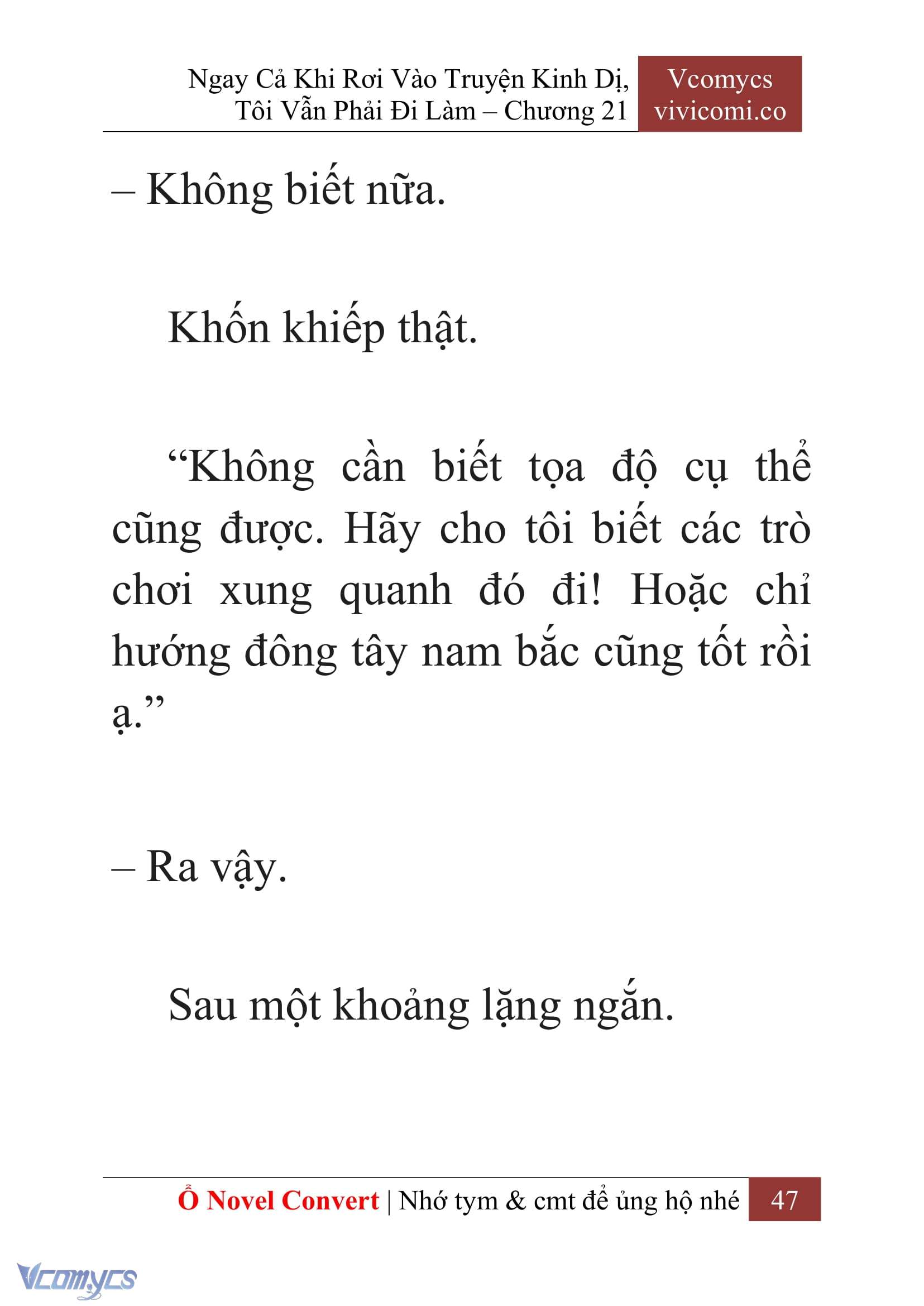 [Novel] Ngay Cả Khi Rơi Vào Truyện Kinh Dị, Tôi Vẫn Phải Đi Làm Chapter 21 - Trang 50