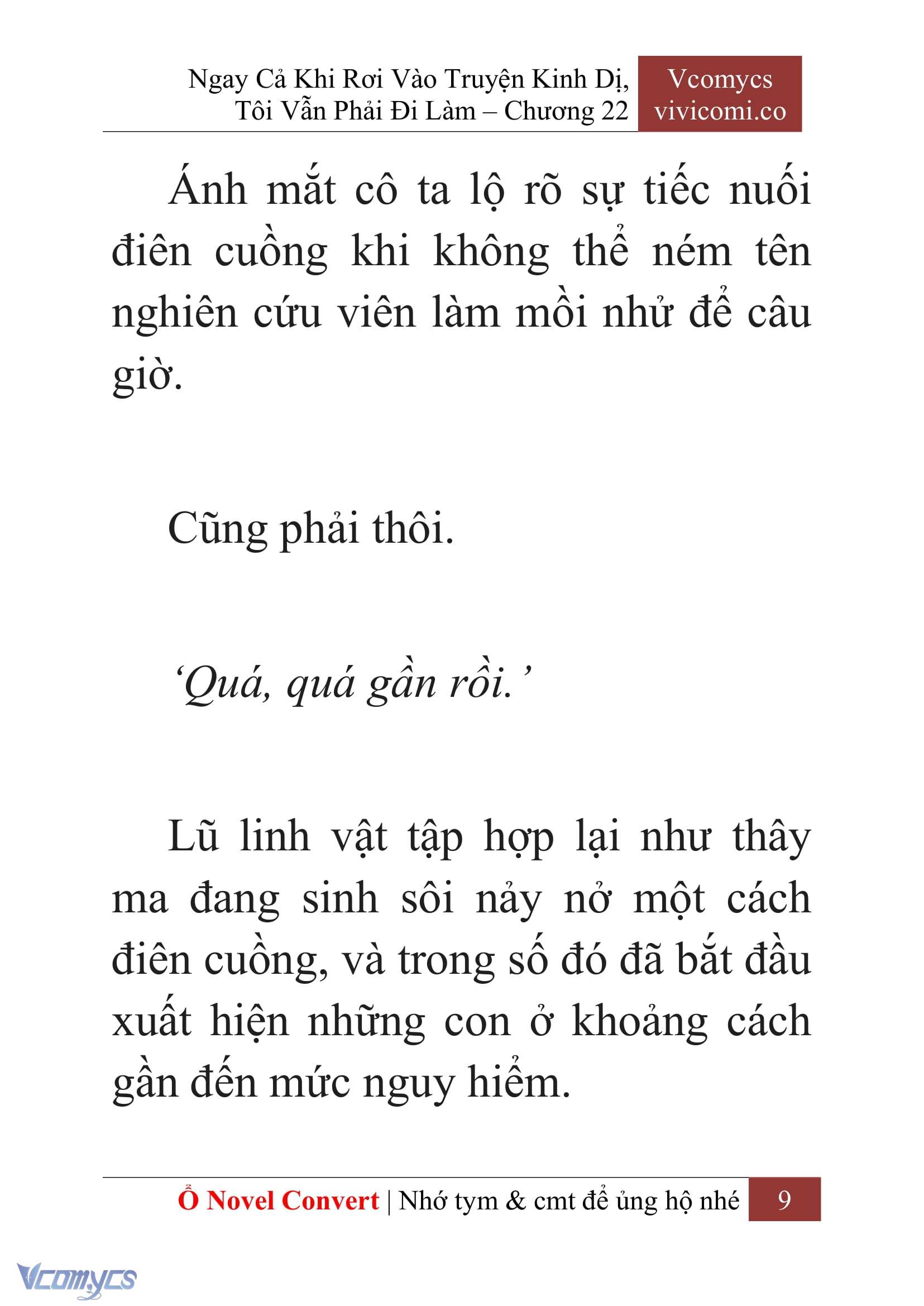 [Novel] Ngay Cả Khi Rơi Vào Truyện Kinh Dị, Tôi Vẫn Phải Đi Làm Chapter 22 - Trang 12