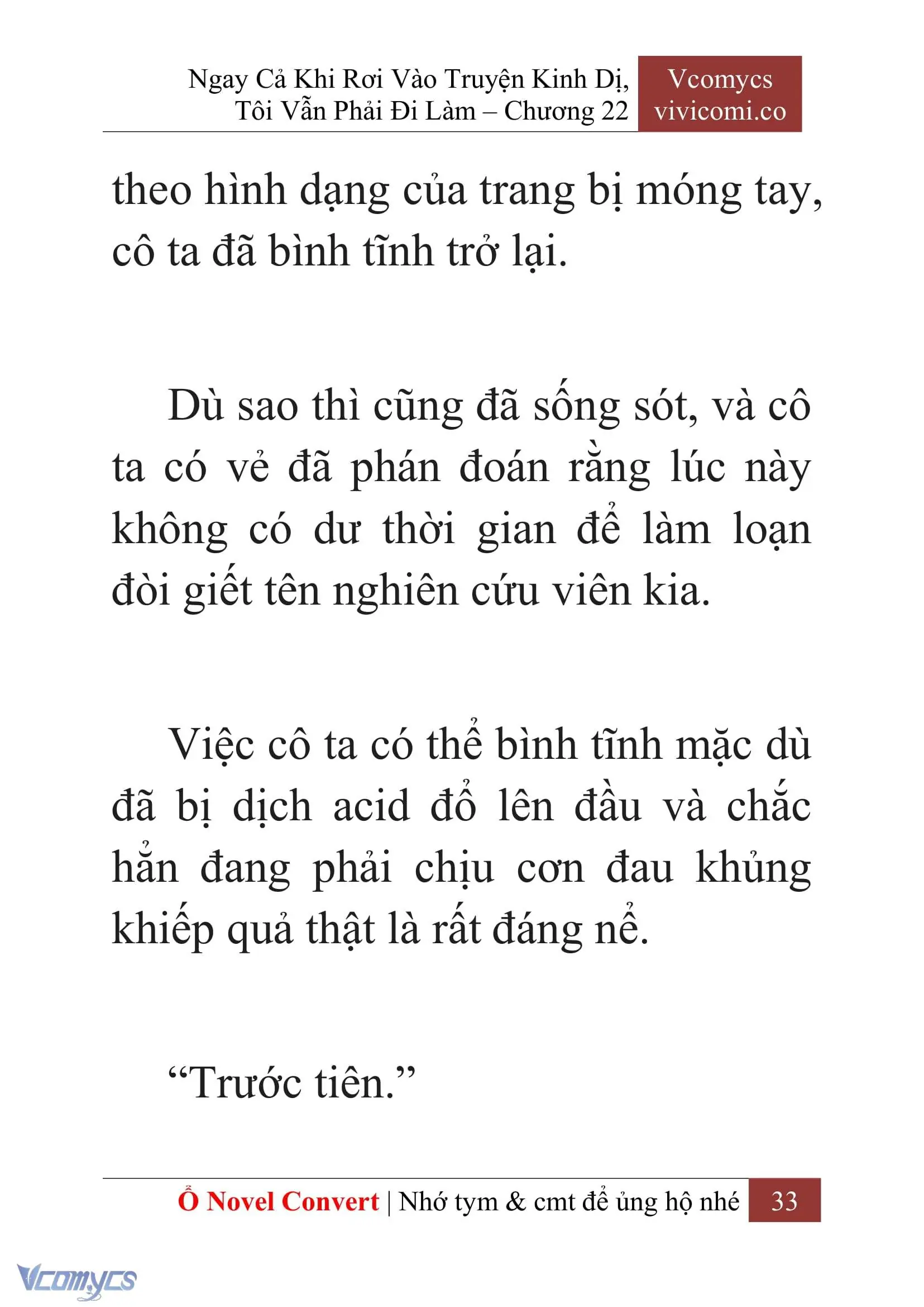 [Novel] Ngay Cả Khi Rơi Vào Truyện Kinh Dị, Tôi Vẫn Phải Đi Làm Chapter 22 - Trang 36