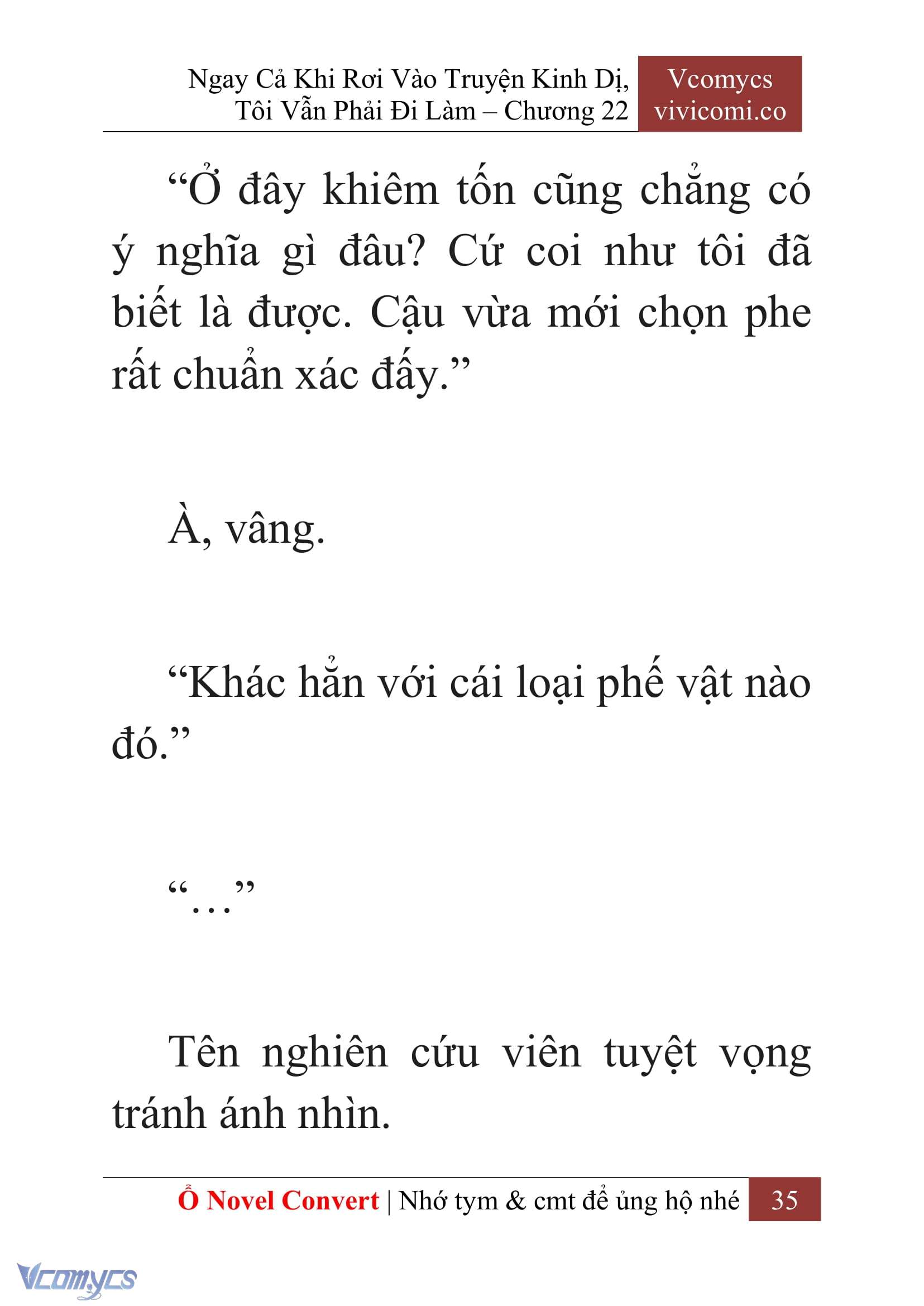 [Novel] Ngay Cả Khi Rơi Vào Truyện Kinh Dị, Tôi Vẫn Phải Đi Làm Chapter 22 - Trang 38