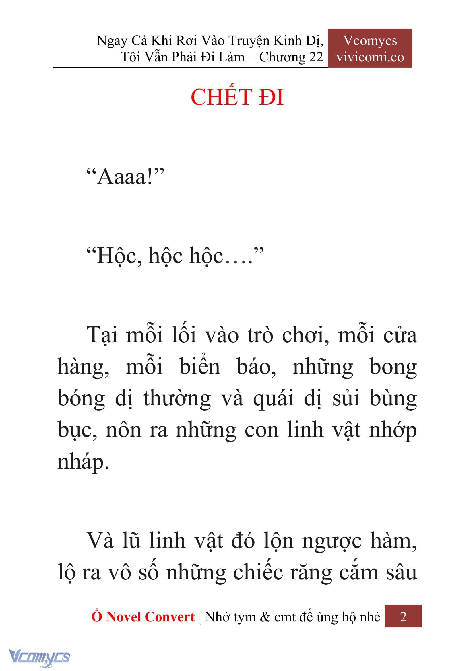 [Novel] Ngay Cả Khi Rơi Vào Truyện Kinh Dị, Tôi Vẫn Phải Đi Làm Chapter 22 - Trang 5
