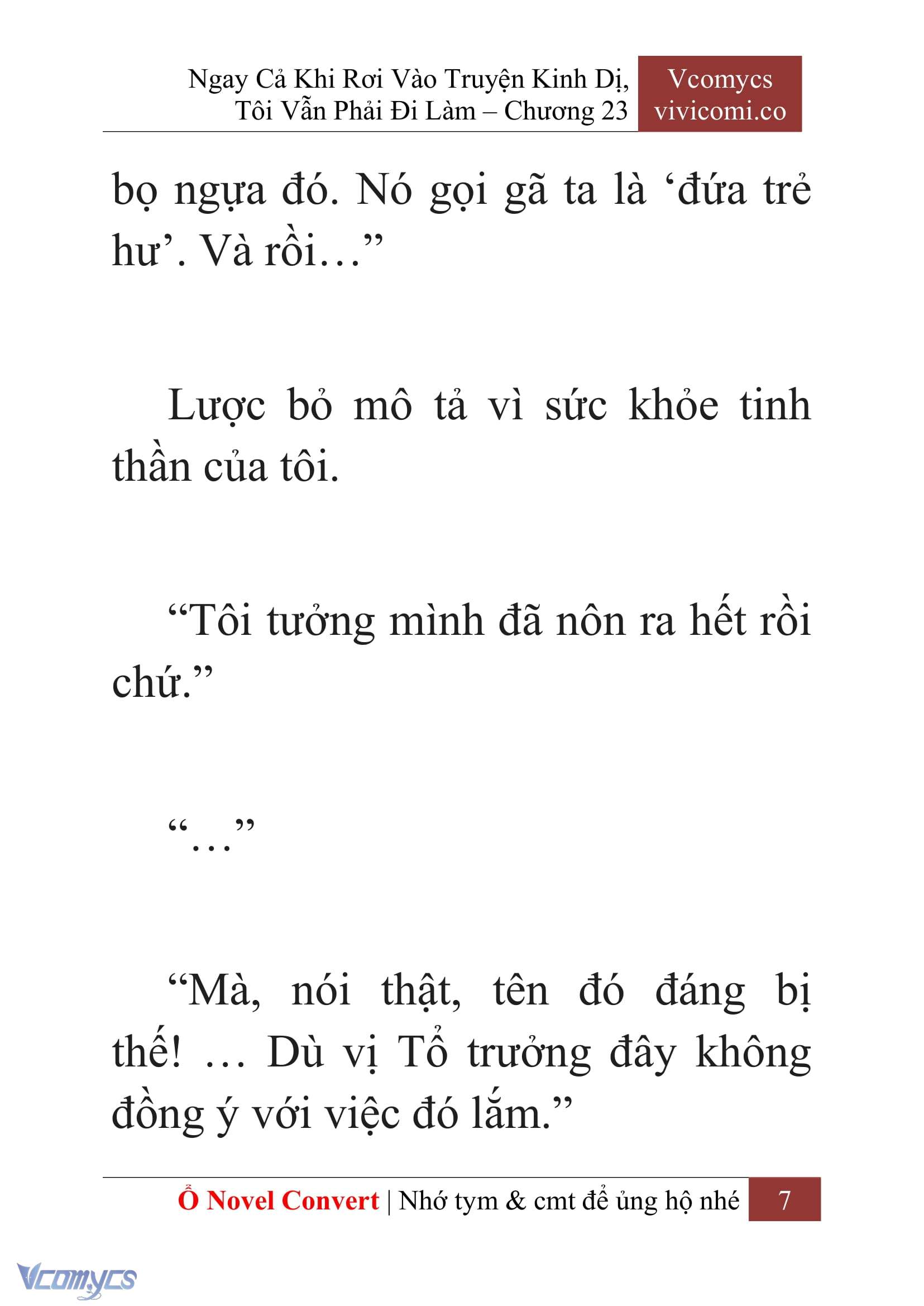 [Novel] Ngay Cả Khi Rơi Vào Truyện Kinh Dị, Tôi Vẫn Phải Đi Làm Chapter 23 - Trang 10
