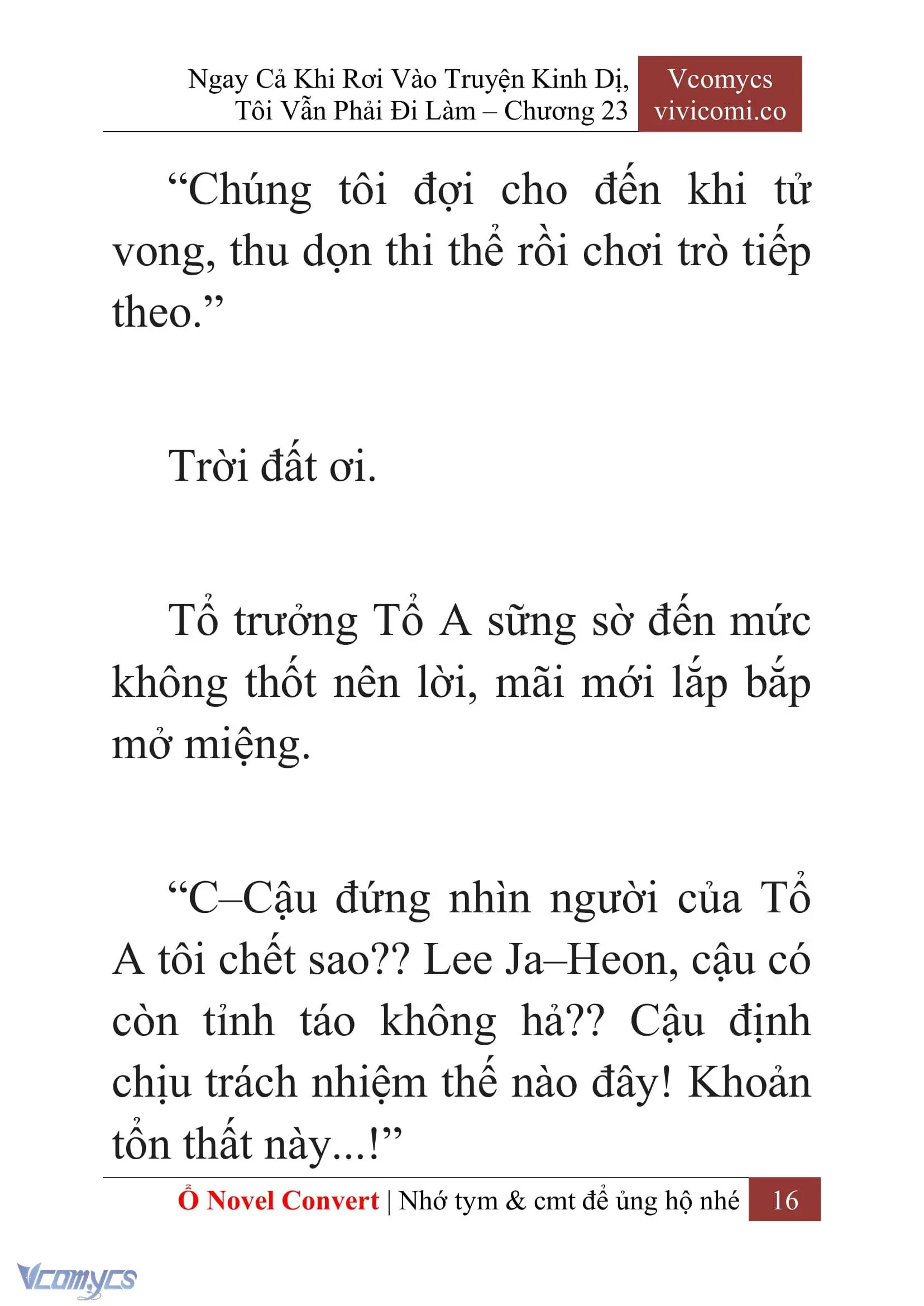 [Novel] Ngay Cả Khi Rơi Vào Truyện Kinh Dị, Tôi Vẫn Phải Đi Làm Chapter 23 - Trang 19