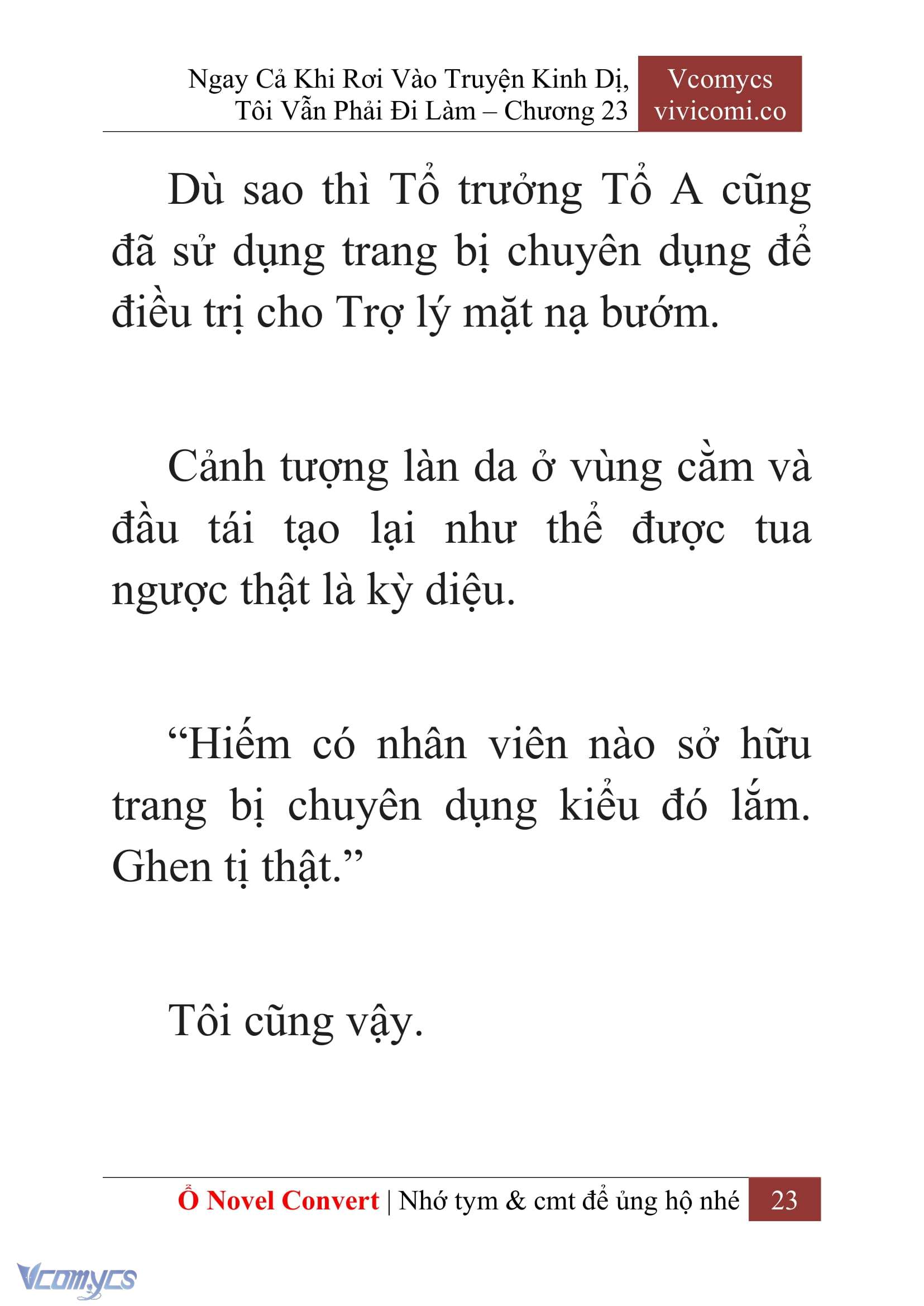 [Novel] Ngay Cả Khi Rơi Vào Truyện Kinh Dị, Tôi Vẫn Phải Đi Làm Chapter 23 - Trang 26