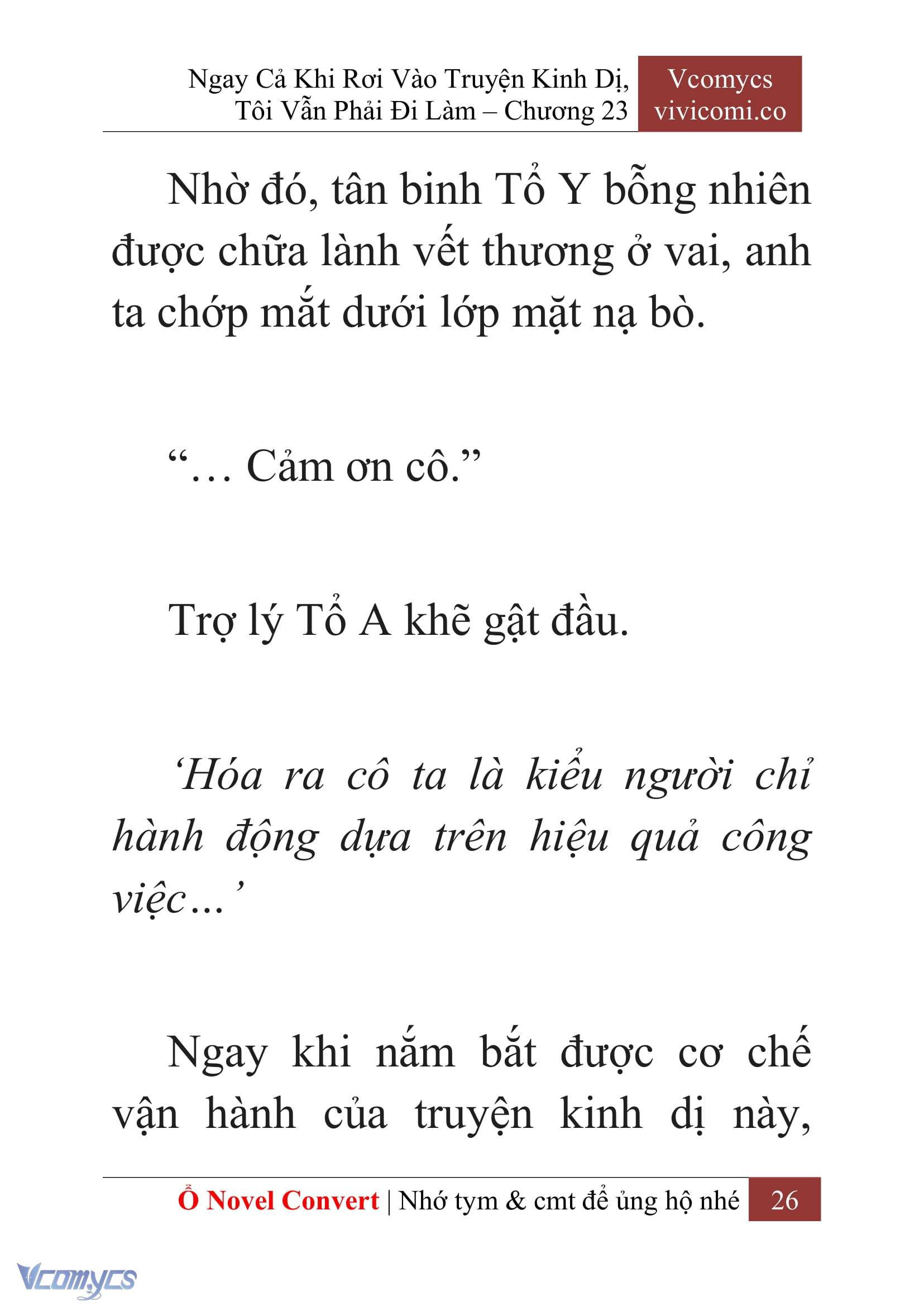 [Novel] Ngay Cả Khi Rơi Vào Truyện Kinh Dị, Tôi Vẫn Phải Đi Làm Chapter 23 - Trang 29