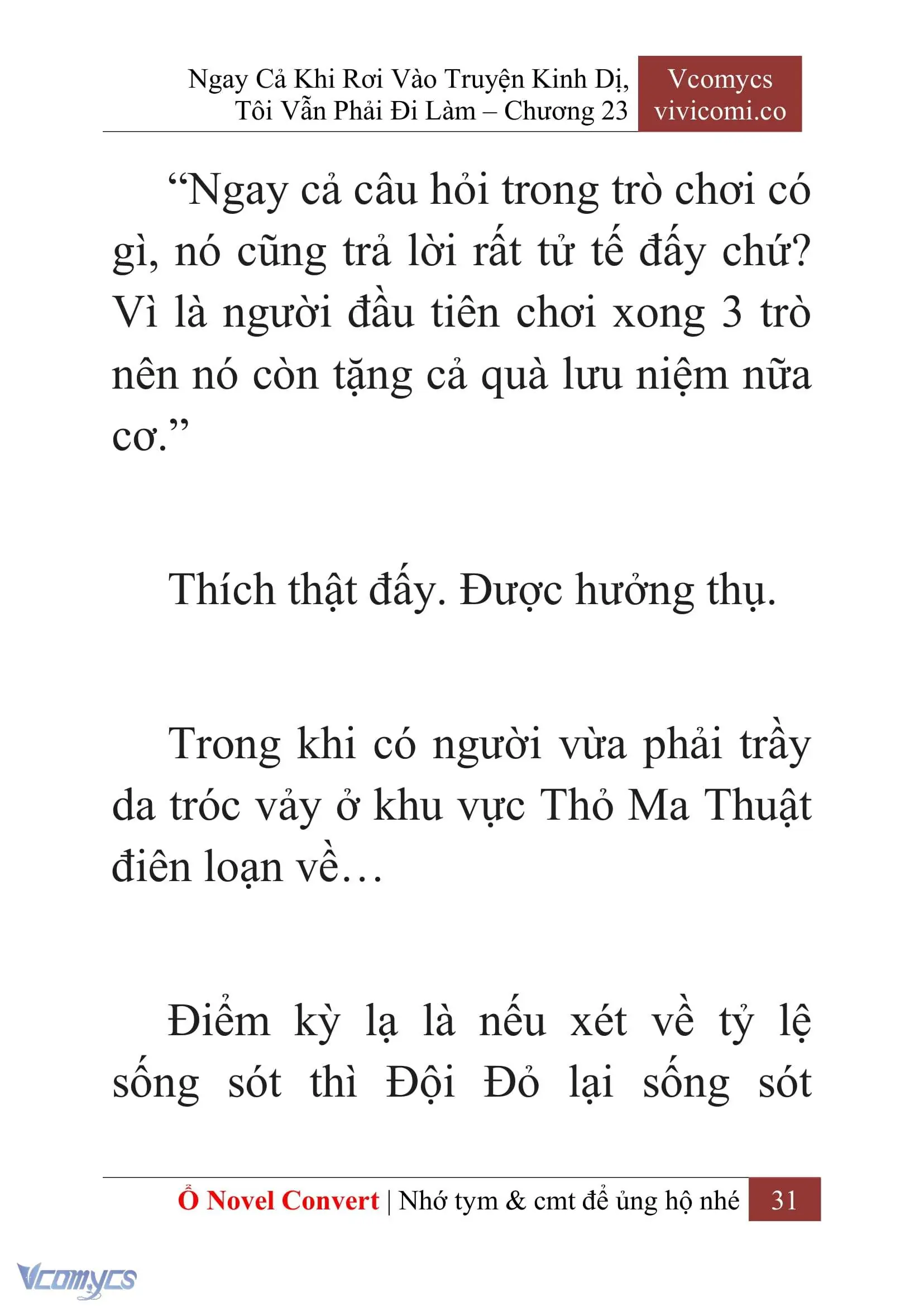 [Novel] Ngay Cả Khi Rơi Vào Truyện Kinh Dị, Tôi Vẫn Phải Đi Làm Chapter 23 - Trang 34