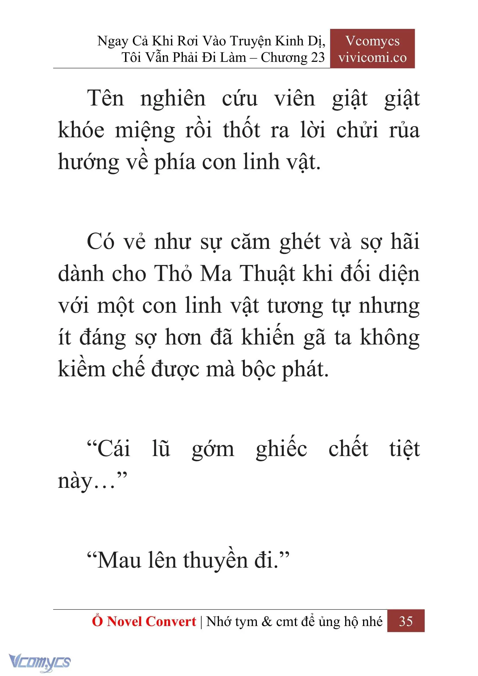 [Novel] Ngay Cả Khi Rơi Vào Truyện Kinh Dị, Tôi Vẫn Phải Đi Làm Chapter 23 - Trang 38