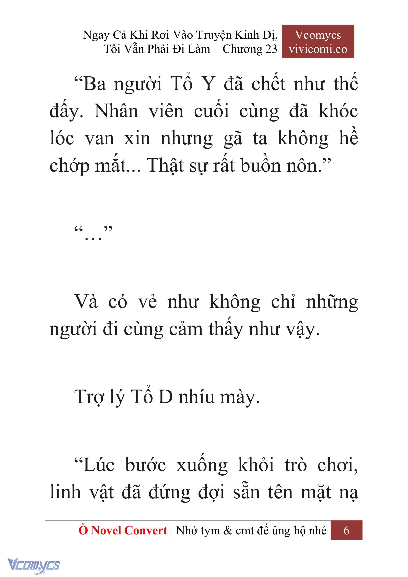 [Novel] Ngay Cả Khi Rơi Vào Truyện Kinh Dị, Tôi Vẫn Phải Đi Làm Chapter 23 - Trang 9