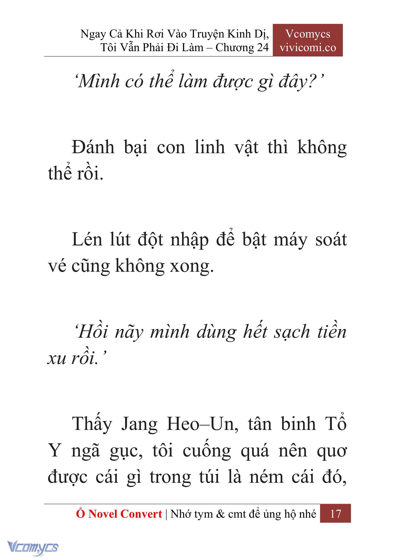 [Novel] Ngay Cả Khi Rơi Vào Truyện Kinh Dị, Tôi Vẫn Phải Đi Làm Chapter 24 - Trang 20