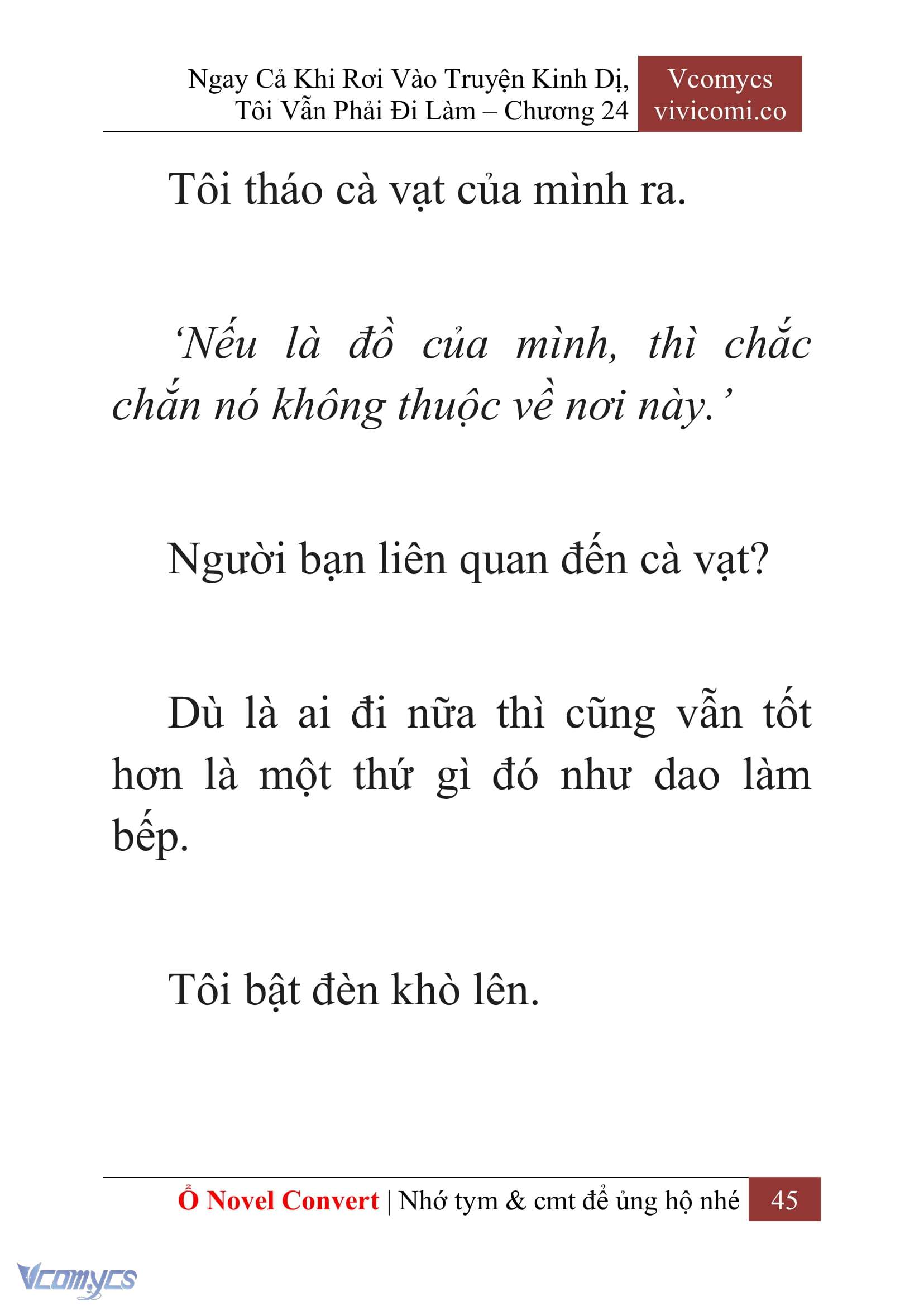 [Novel] Ngay Cả Khi Rơi Vào Truyện Kinh Dị, Tôi Vẫn Phải Đi Làm Chapter 24 - Trang 48