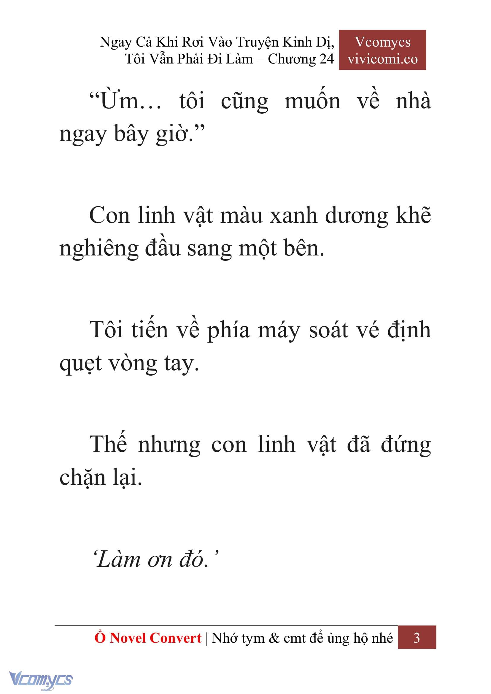 [Novel] Ngay Cả Khi Rơi Vào Truyện Kinh Dị, Tôi Vẫn Phải Đi Làm Chapter 24 - Trang 6