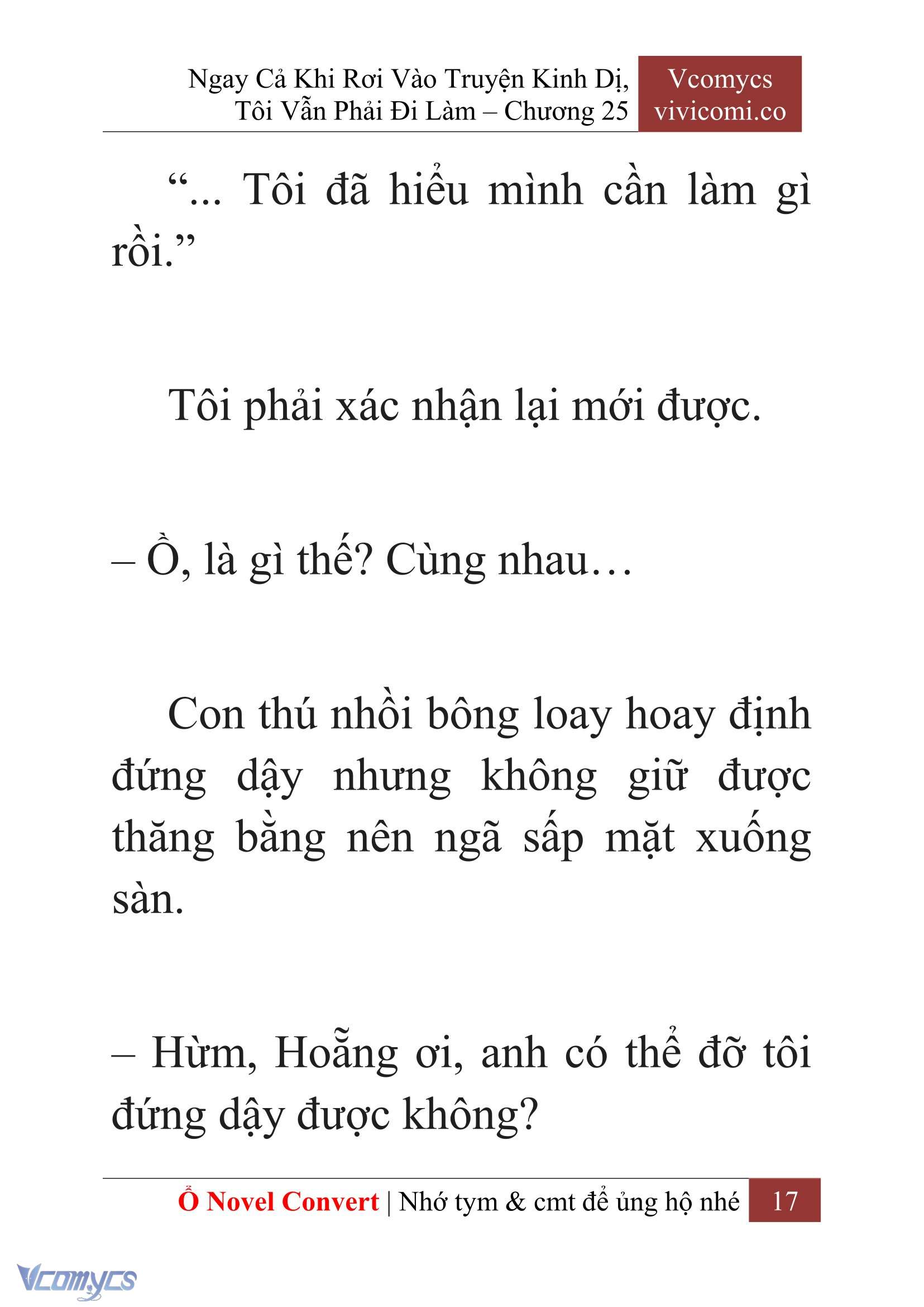 [Novel] Ngay Cả Khi Rơi Vào Truyện Kinh Dị, Tôi Vẫn Phải Đi Làm Chapter 25 - Trang 20