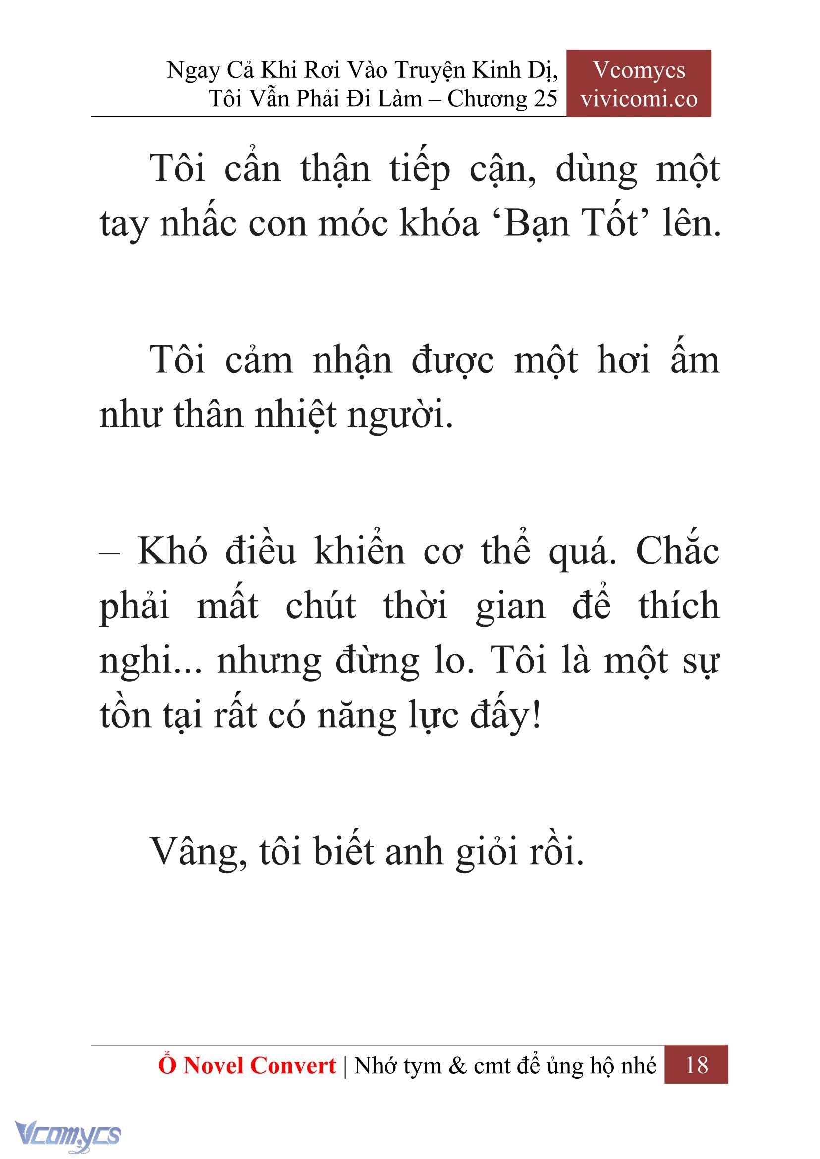 [Novel] Ngay Cả Khi Rơi Vào Truyện Kinh Dị, Tôi Vẫn Phải Đi Làm Chapter 25 - Trang 21