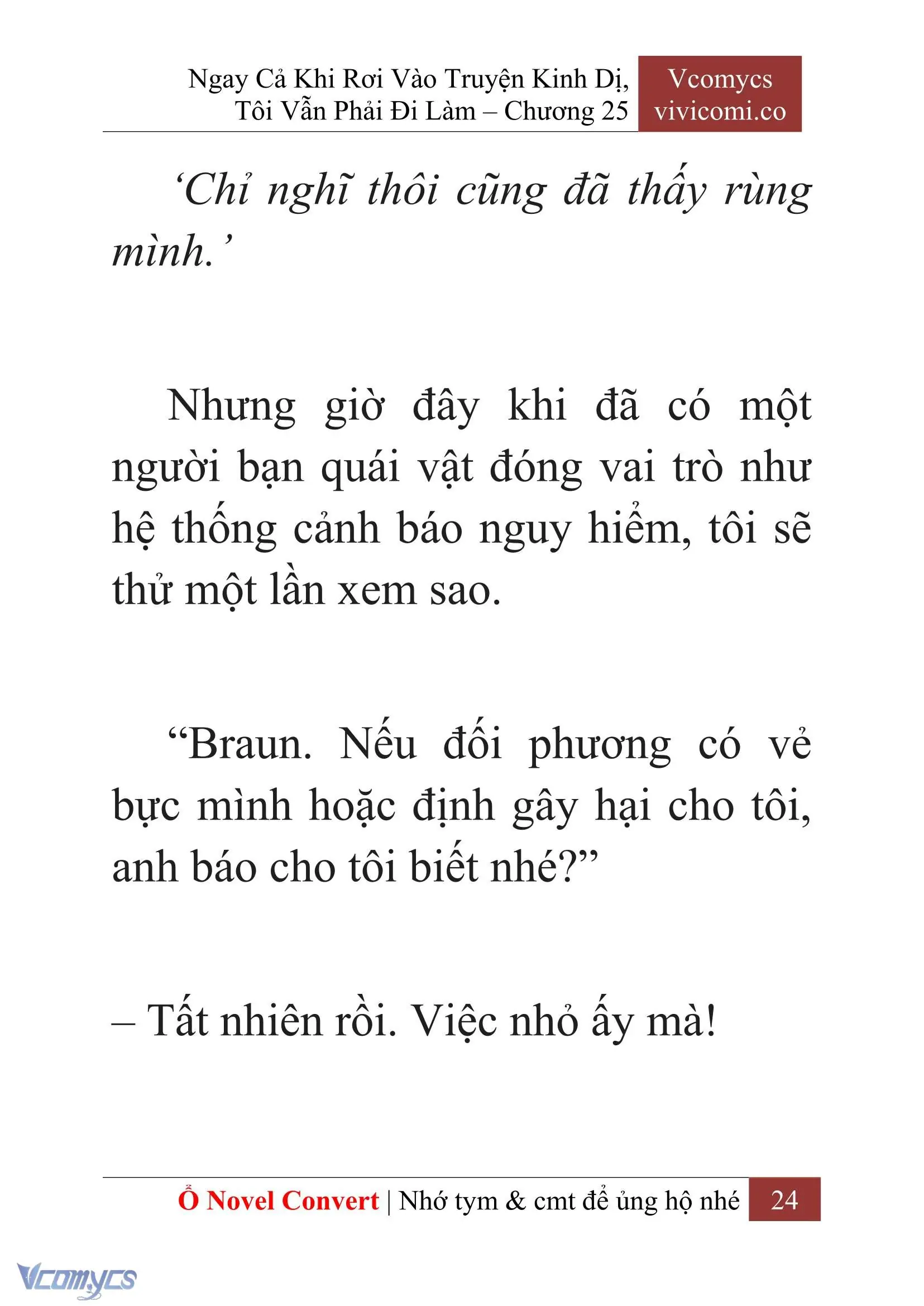 [Novel] Ngay Cả Khi Rơi Vào Truyện Kinh Dị, Tôi Vẫn Phải Đi Làm Chapter 25 - Trang 27