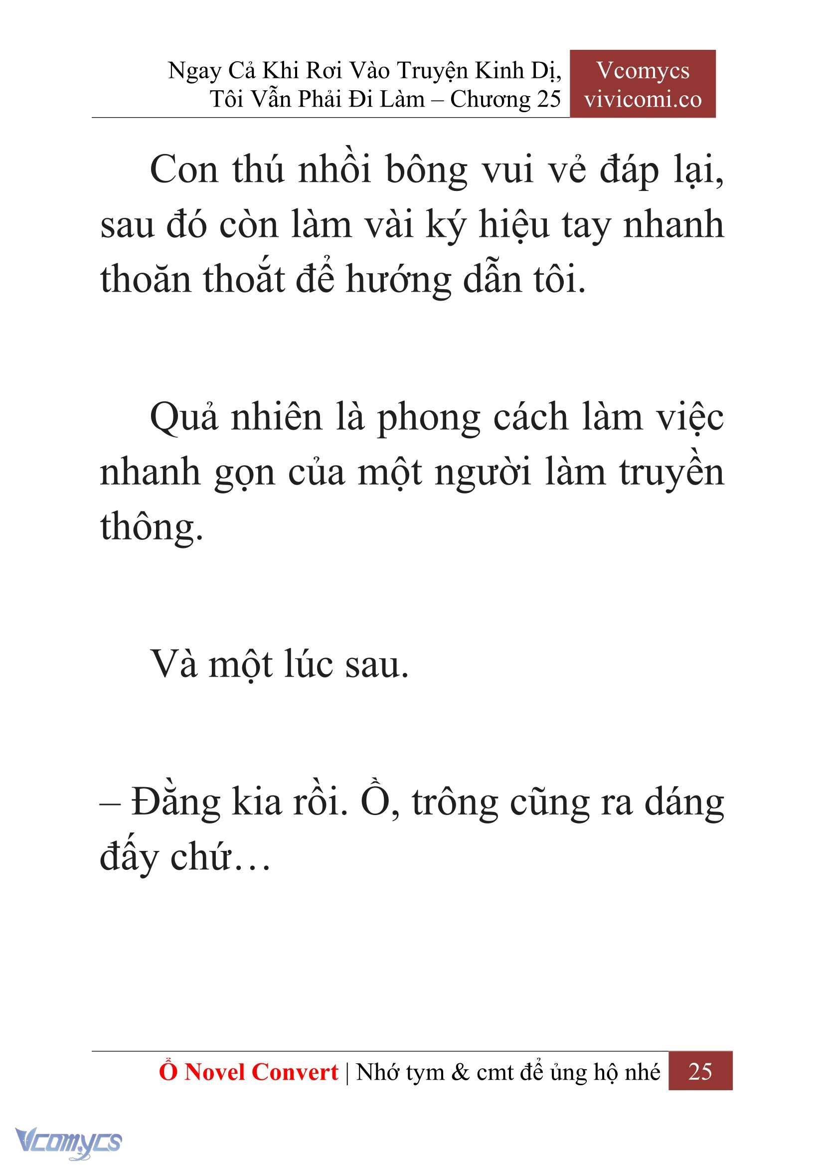 [Novel] Ngay Cả Khi Rơi Vào Truyện Kinh Dị, Tôi Vẫn Phải Đi Làm Chapter 25 - Trang 28
