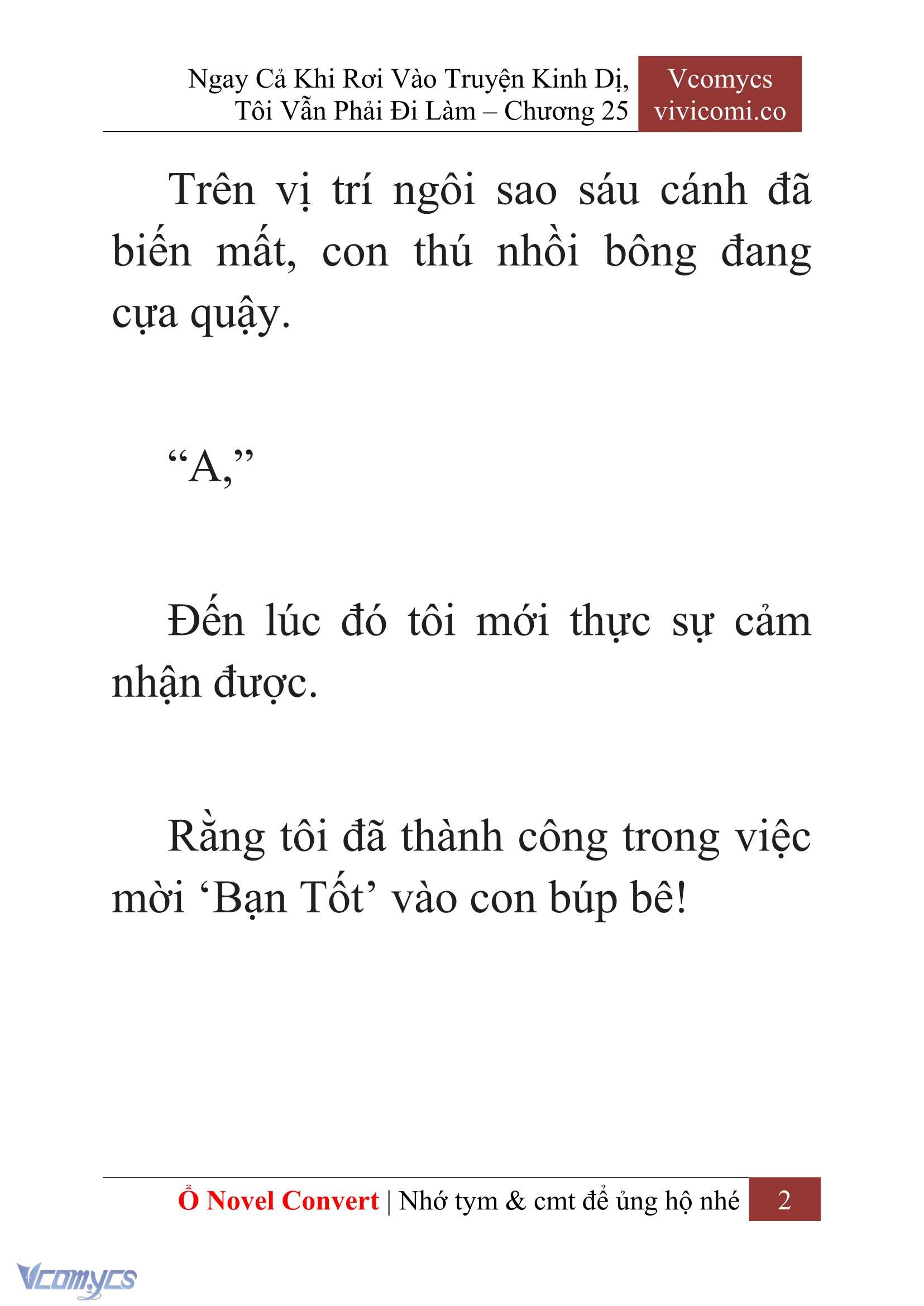 [Novel] Ngay Cả Khi Rơi Vào Truyện Kinh Dị, Tôi Vẫn Phải Đi Làm Chapter 25 - Trang 5
