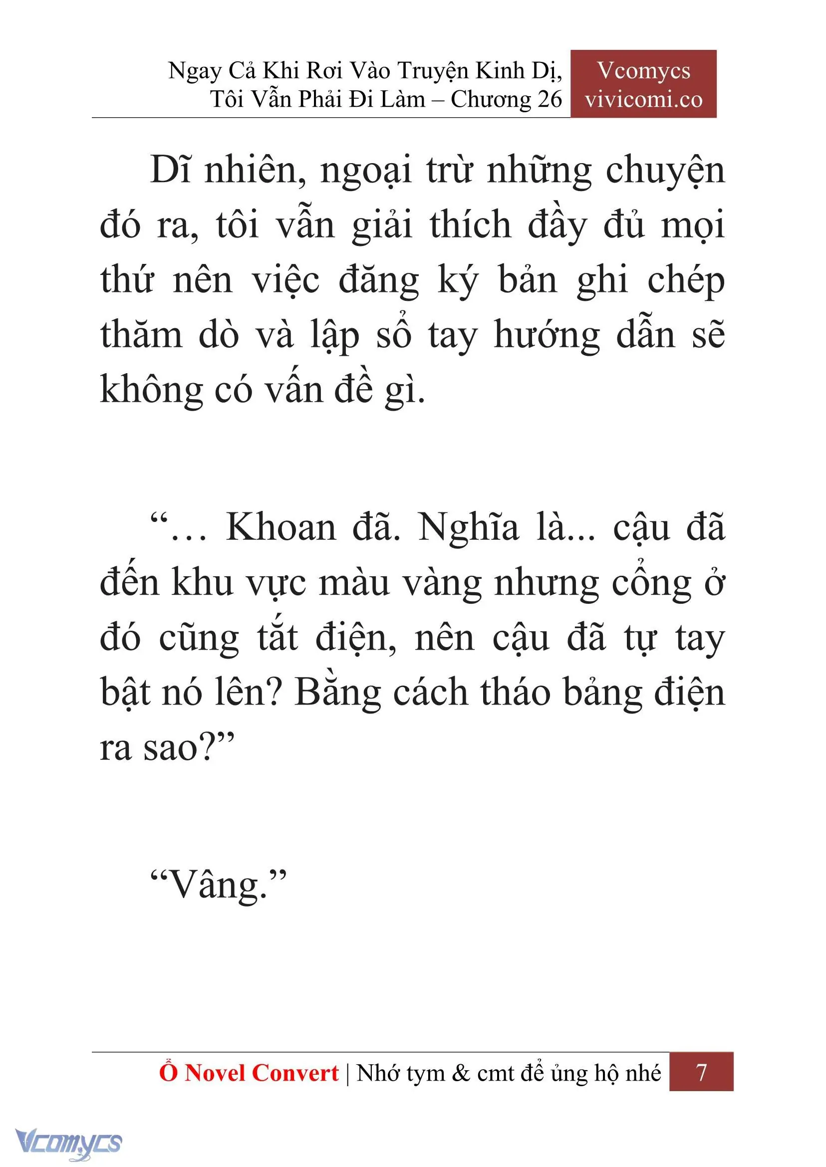 [Novel] Ngay Cả Khi Rơi Vào Truyện Kinh Dị, Tôi Vẫn Phải Đi Làm Chapter 26 - Trang 10