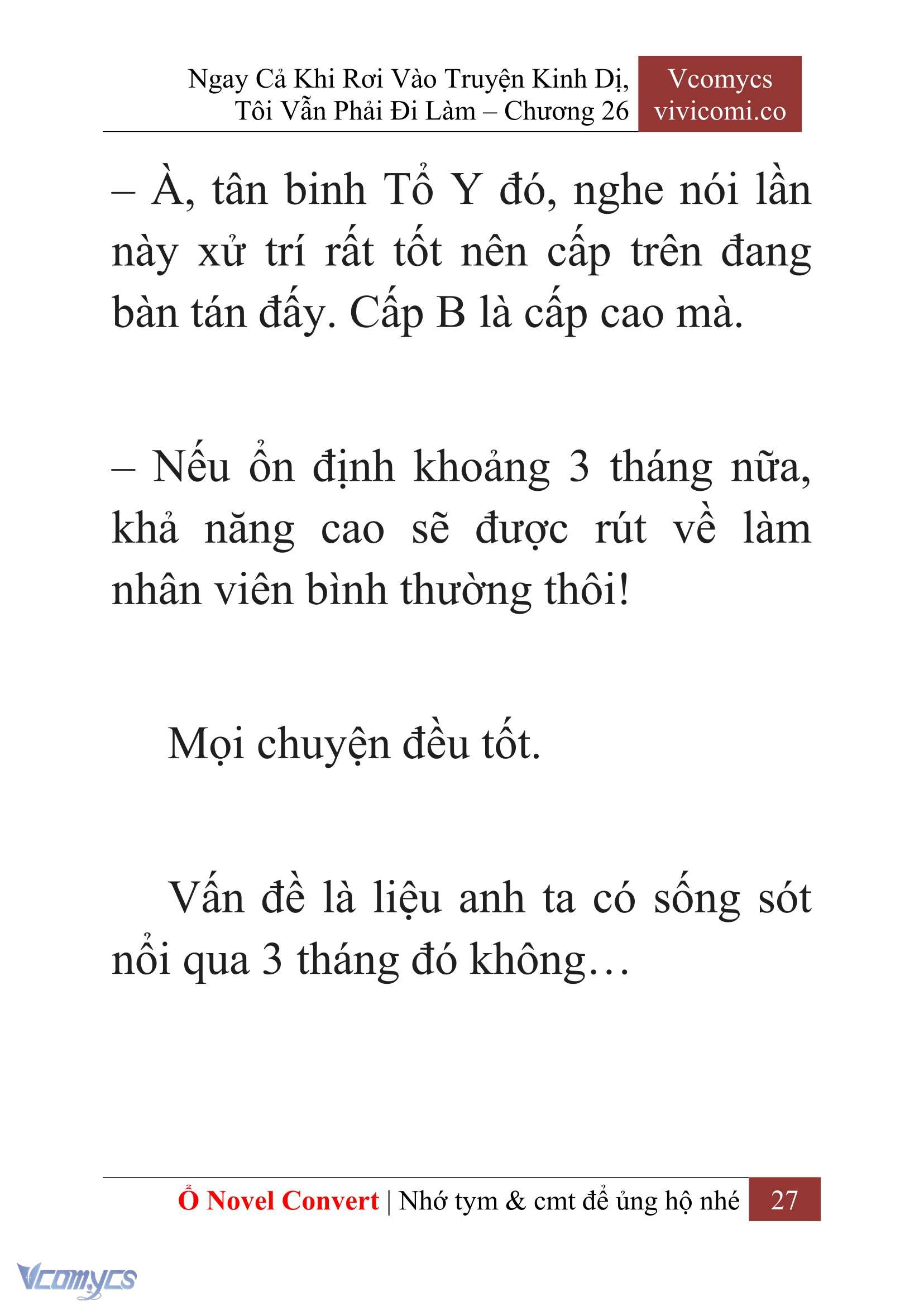 [Novel] Ngay Cả Khi Rơi Vào Truyện Kinh Dị, Tôi Vẫn Phải Đi Làm Chapter 26 - Trang 30