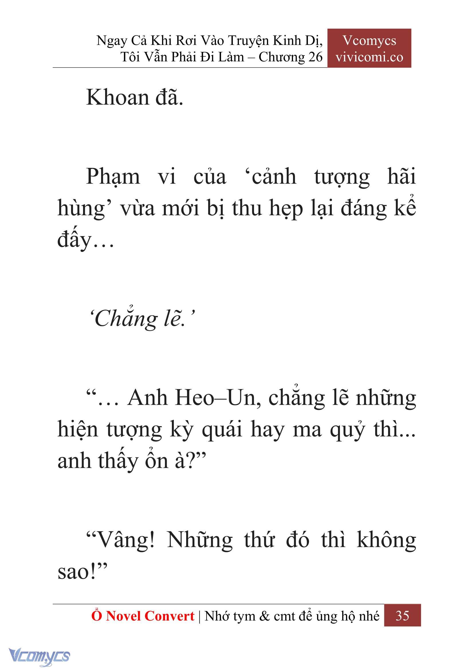 [Novel] Ngay Cả Khi Rơi Vào Truyện Kinh Dị, Tôi Vẫn Phải Đi Làm Chapter 26 - Trang 38