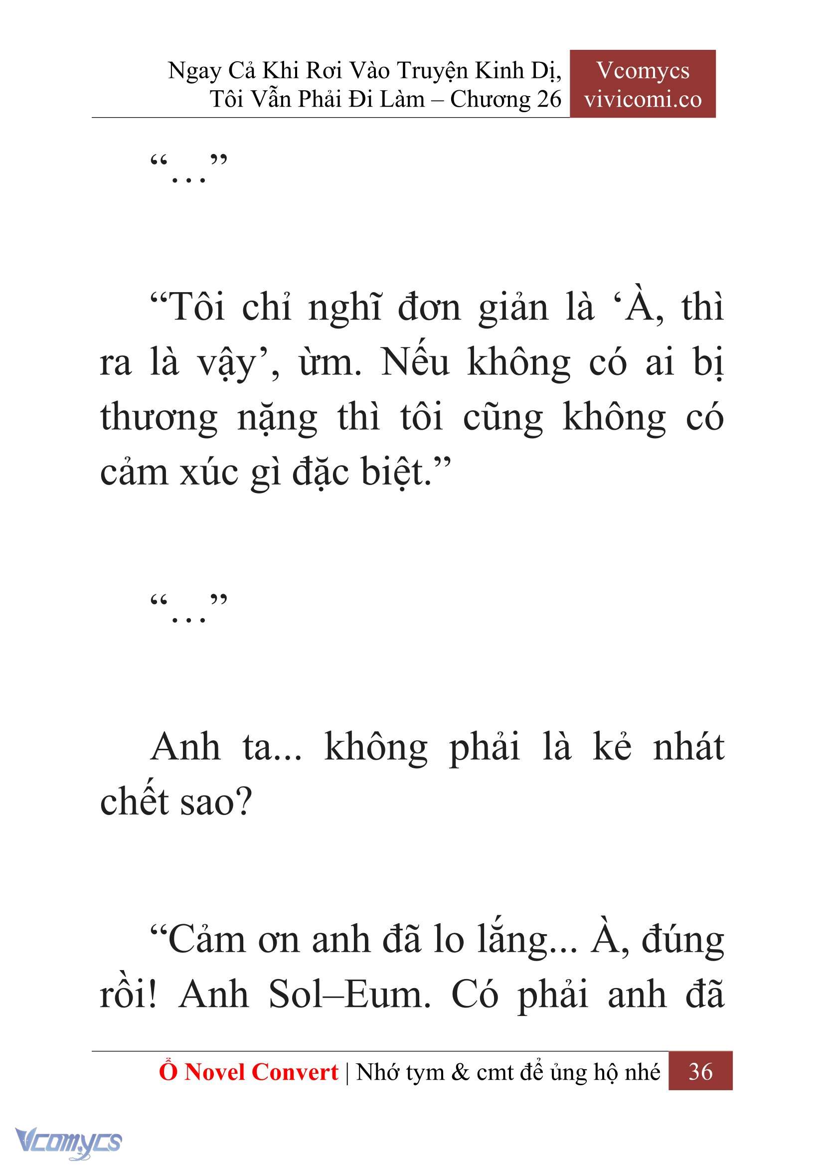 [Novel] Ngay Cả Khi Rơi Vào Truyện Kinh Dị, Tôi Vẫn Phải Đi Làm Chapter 26 - Trang 39