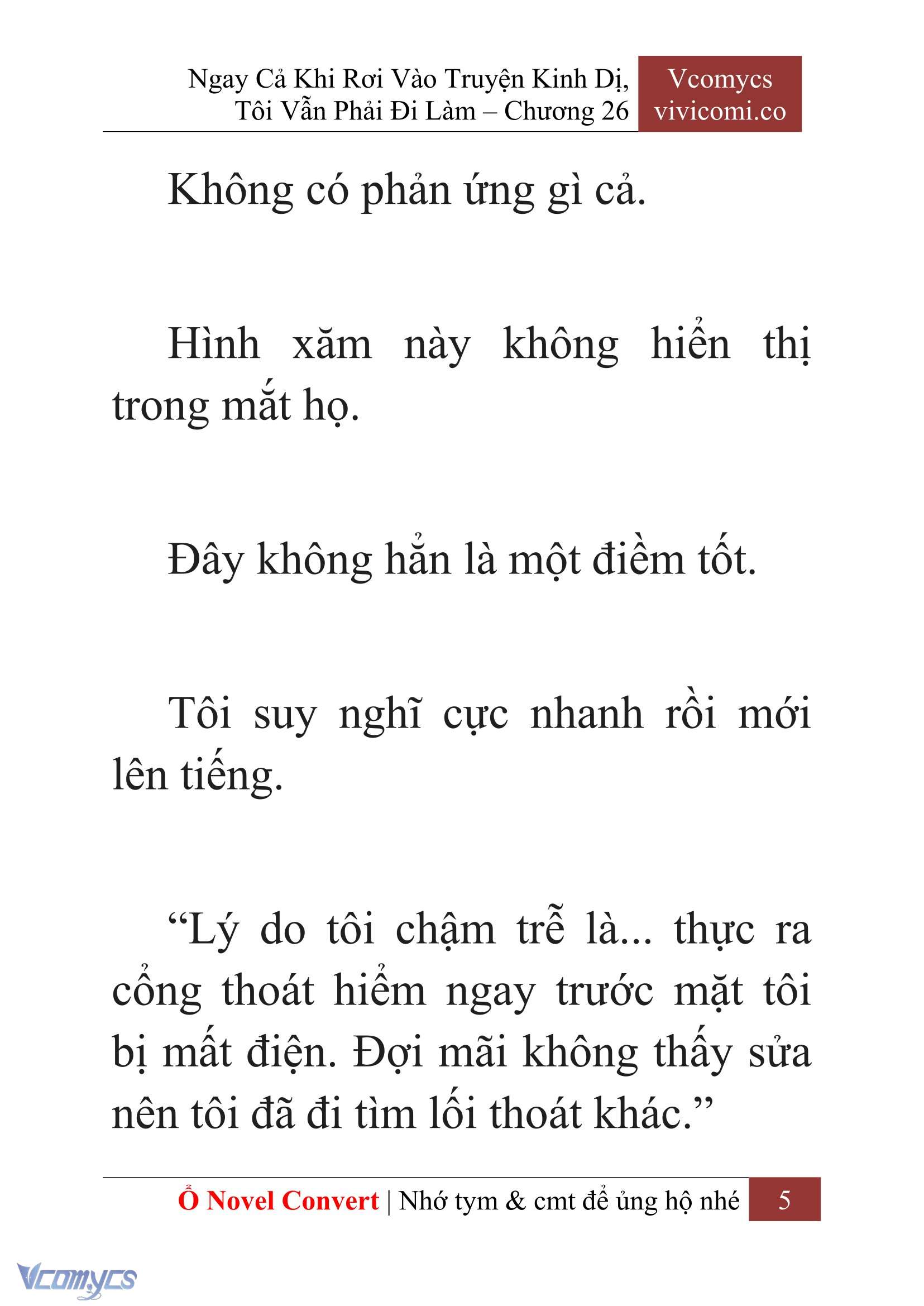 [Novel] Ngay Cả Khi Rơi Vào Truyện Kinh Dị, Tôi Vẫn Phải Đi Làm Chapter 26 - Trang 8
