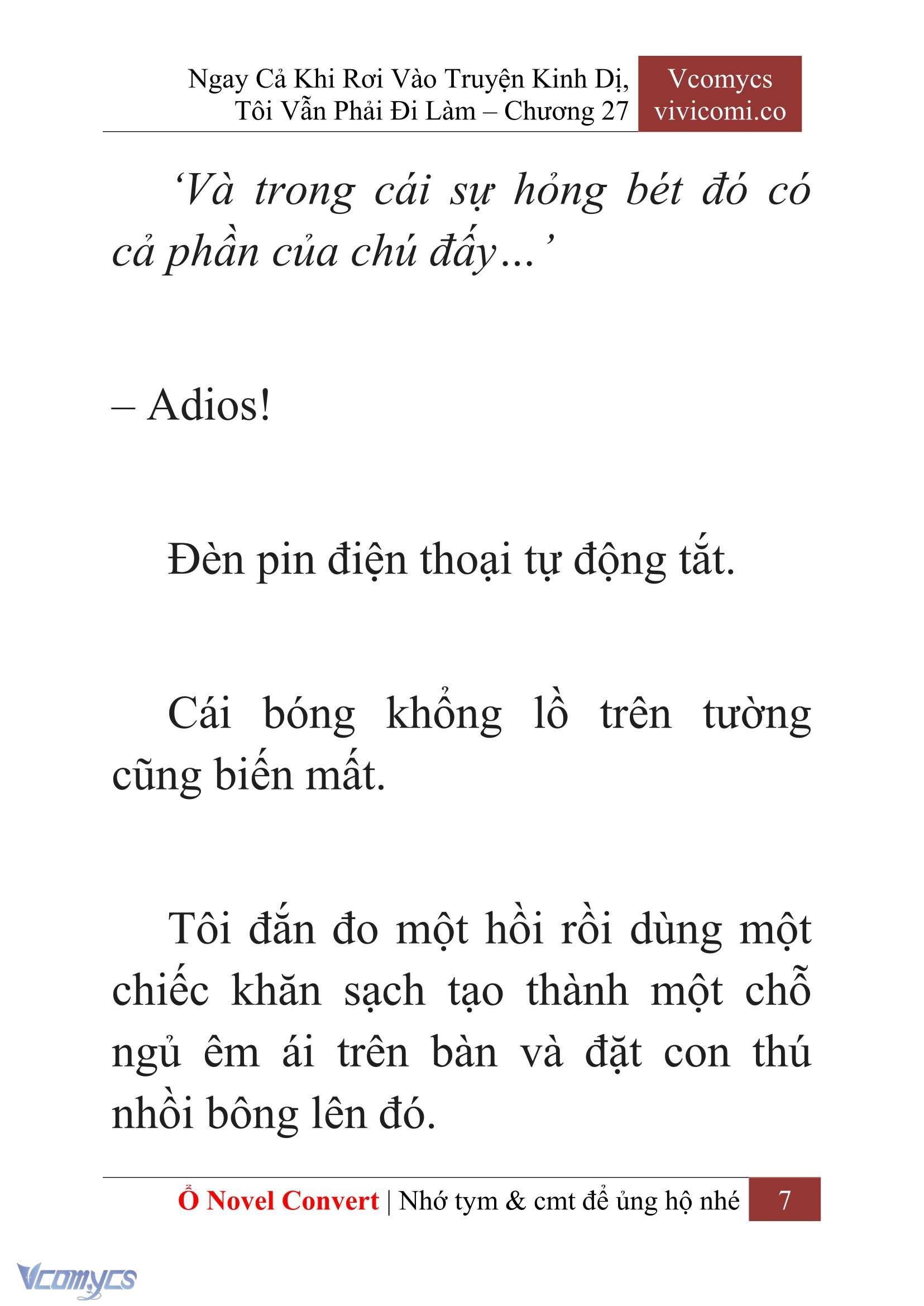 [Novel] Ngay Cả Khi Rơi Vào Truyện Kinh Dị, Tôi Vẫn Phải Đi Làm Chapter 27 - Trang 10