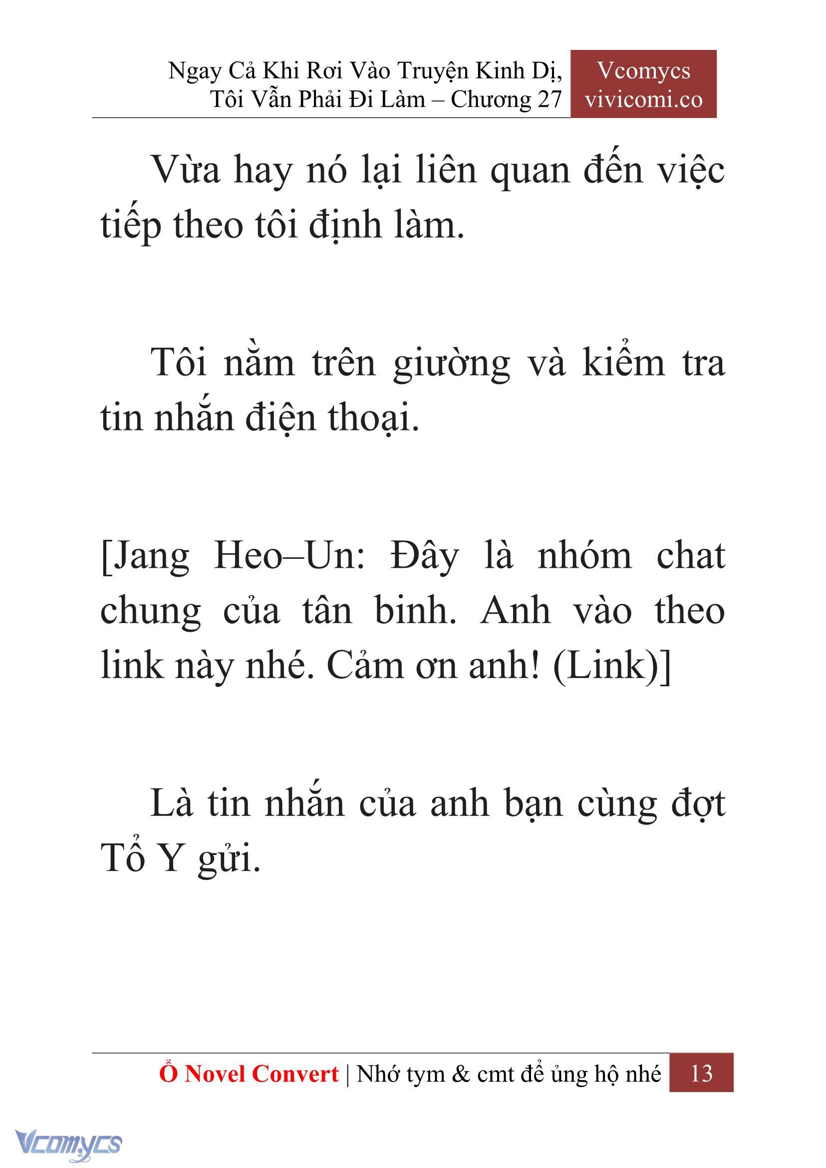 [Novel] Ngay Cả Khi Rơi Vào Truyện Kinh Dị, Tôi Vẫn Phải Đi Làm Chapter 27 - Trang 16