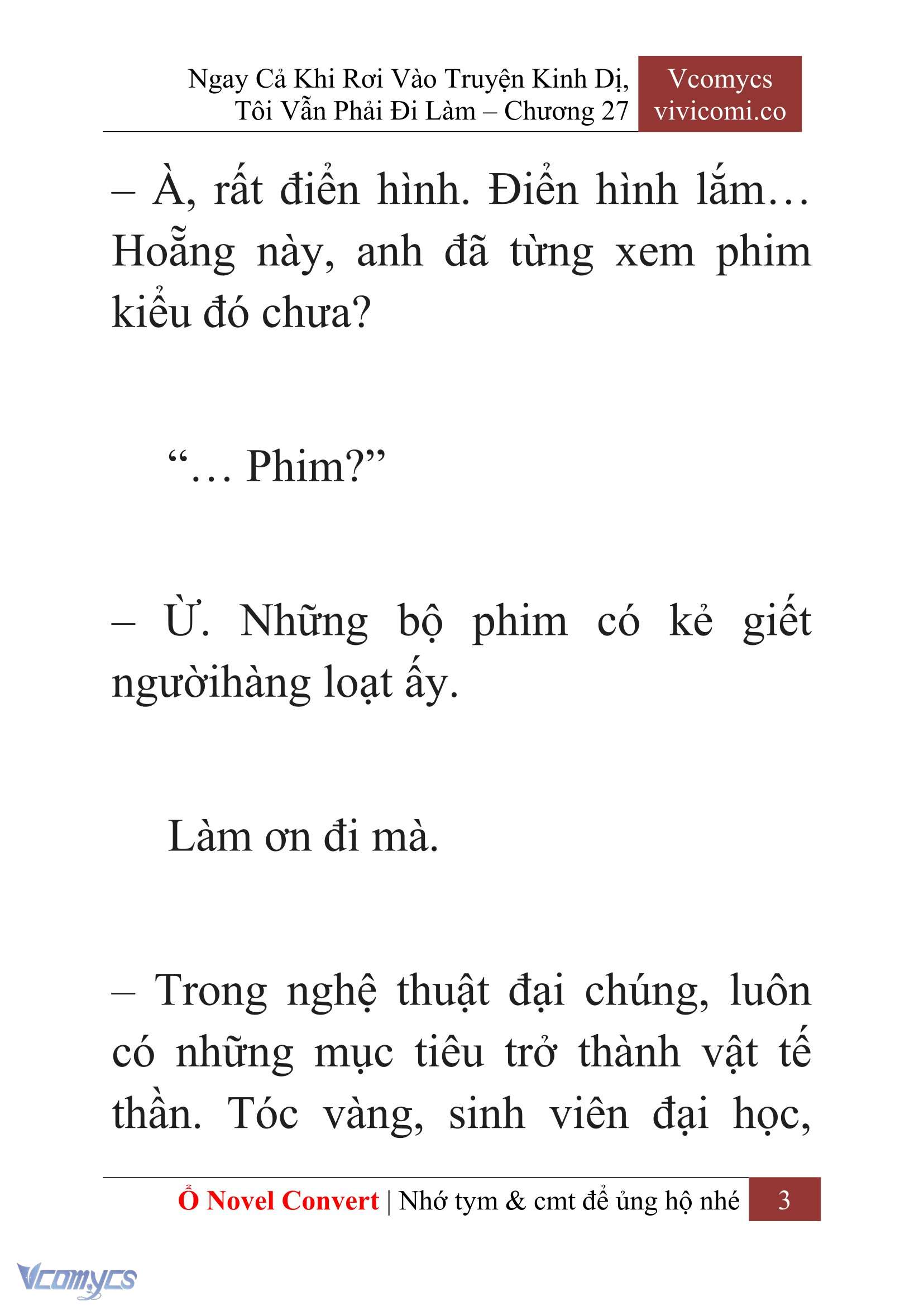 [Novel] Ngay Cả Khi Rơi Vào Truyện Kinh Dị, Tôi Vẫn Phải Đi Làm Chapter 27 - Trang 6