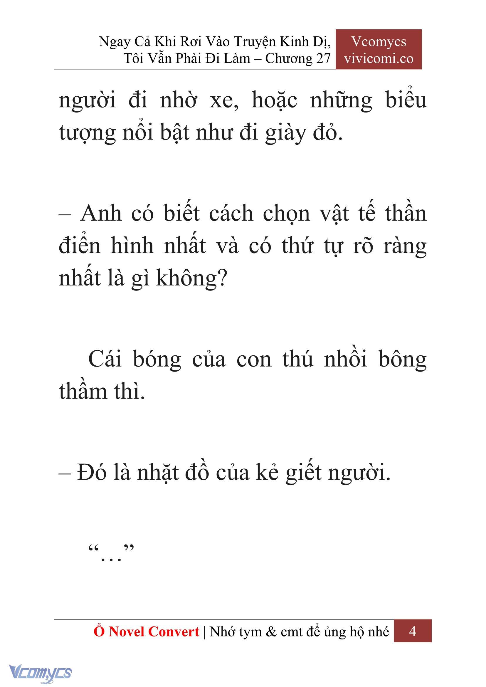 [Novel] Ngay Cả Khi Rơi Vào Truyện Kinh Dị, Tôi Vẫn Phải Đi Làm Chapter 27 - Trang 7