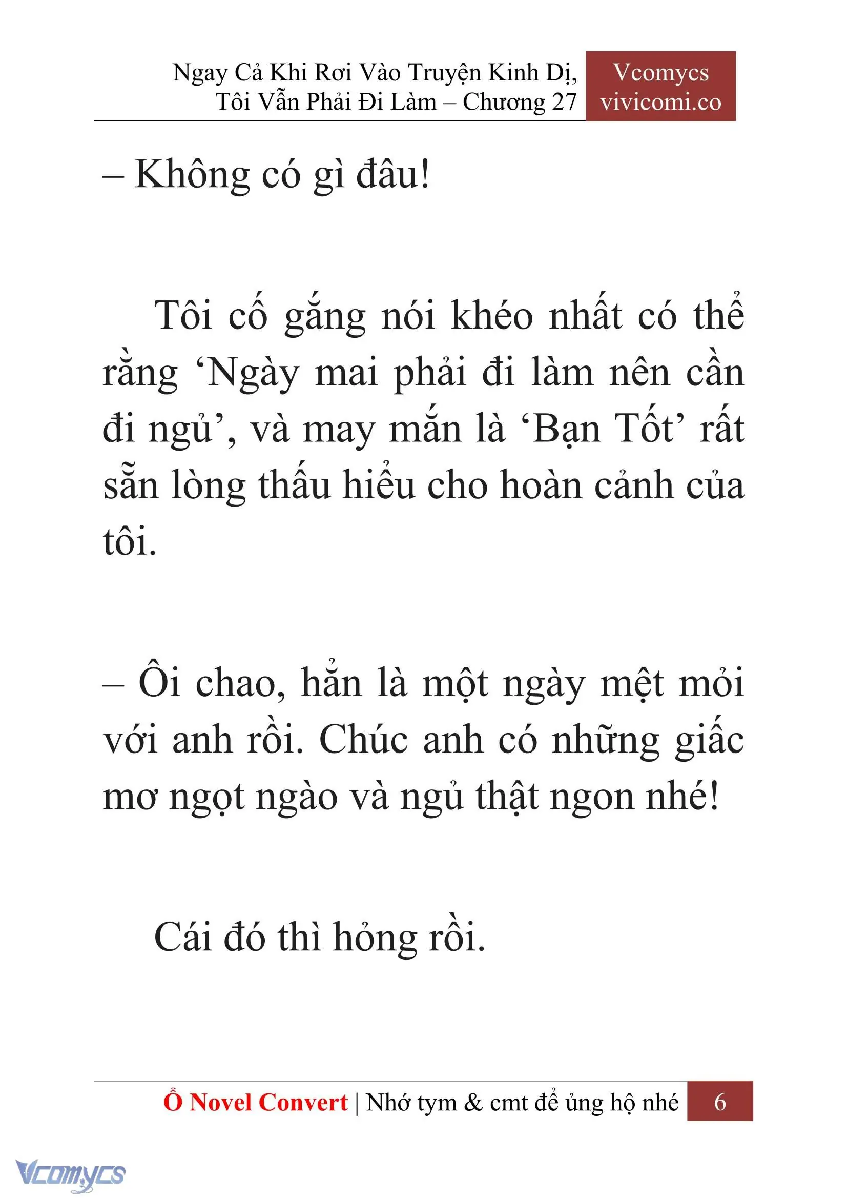 [Novel] Ngay Cả Khi Rơi Vào Truyện Kinh Dị, Tôi Vẫn Phải Đi Làm Chapter 27 - Trang 9