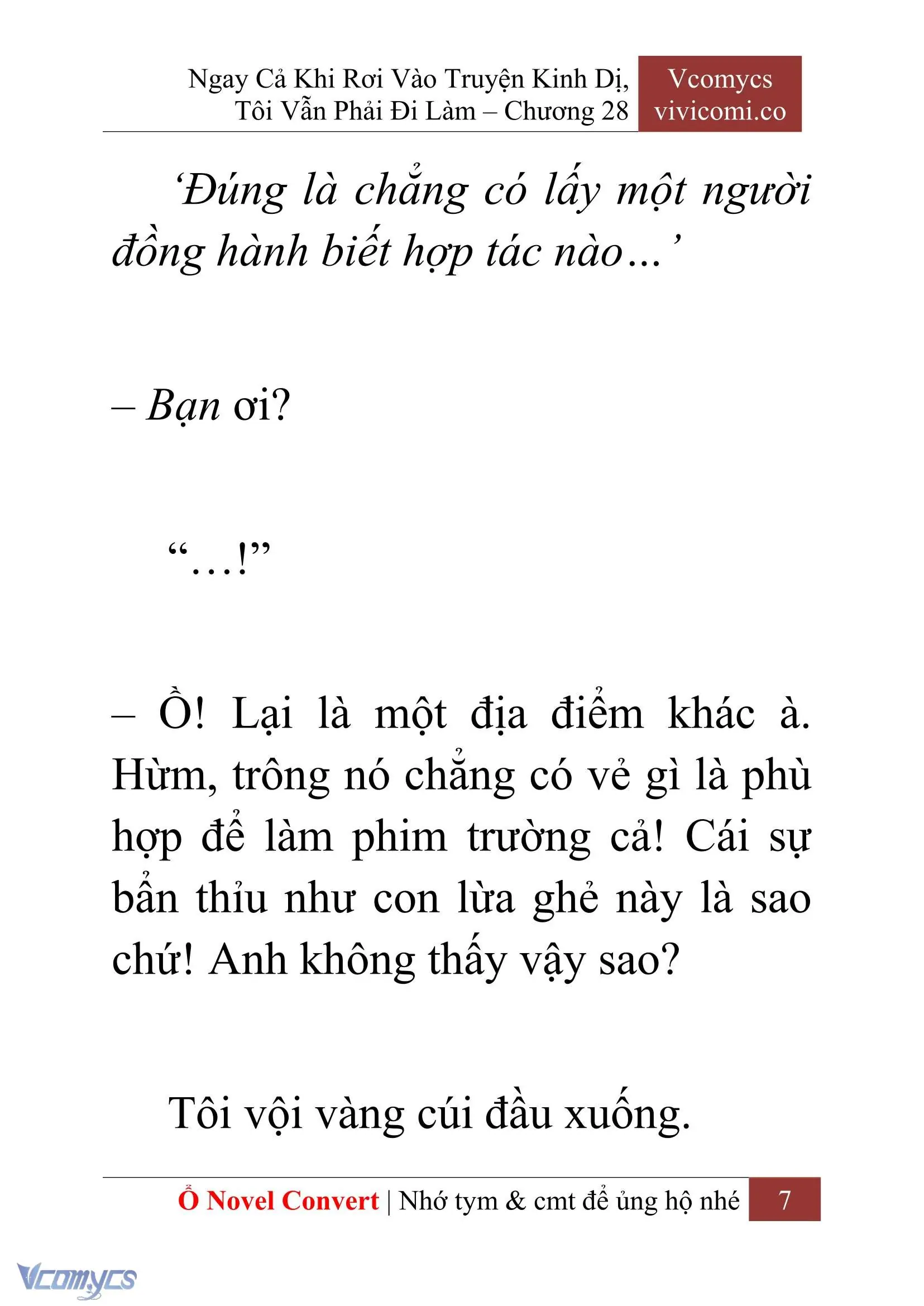 [Novel] Ngay Cả Khi Rơi Vào Truyện Kinh Dị, Tôi Vẫn Phải Đi Làm Chapter 28 - Trang 10