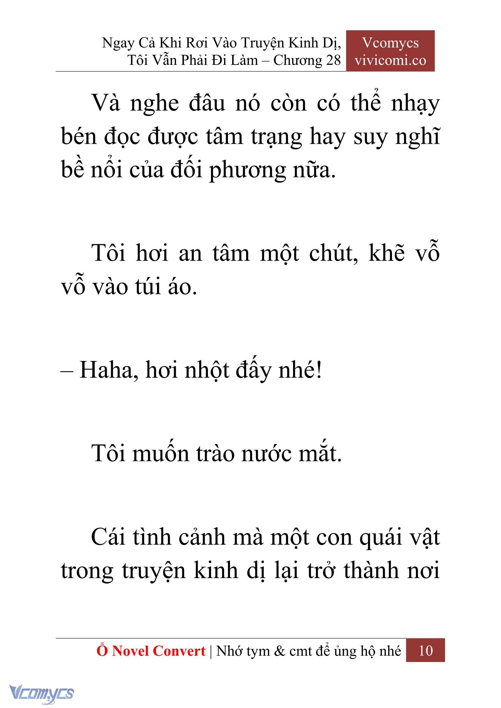 [Novel] Ngay Cả Khi Rơi Vào Truyện Kinh Dị, Tôi Vẫn Phải Đi Làm Chapter 28 - Trang 13