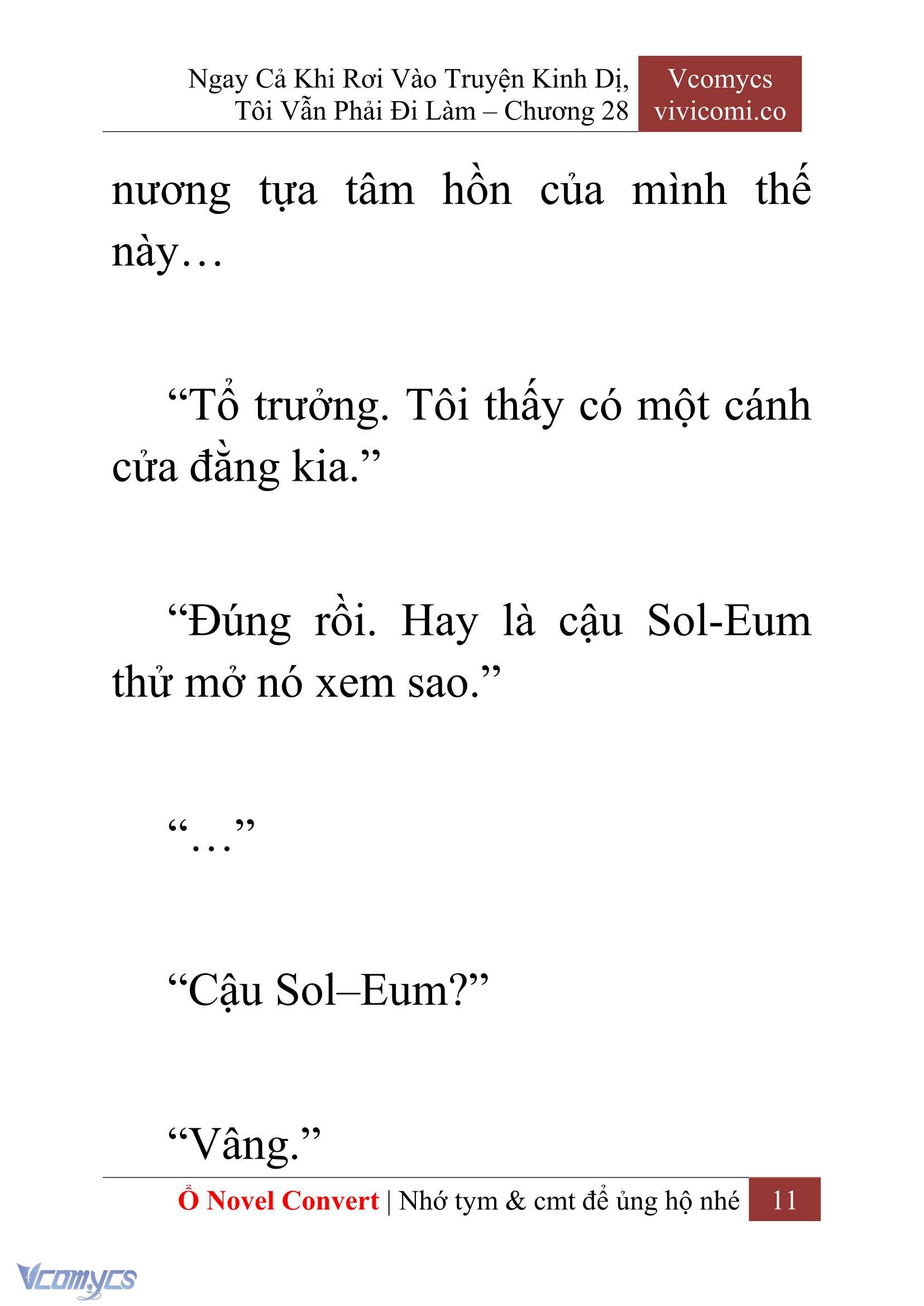 [Novel] Ngay Cả Khi Rơi Vào Truyện Kinh Dị, Tôi Vẫn Phải Đi Làm Chapter 28 - Trang 14