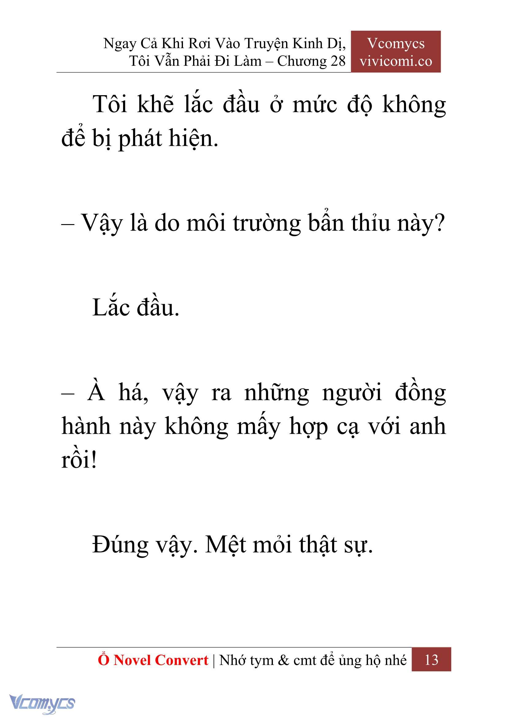 [Novel] Ngay Cả Khi Rơi Vào Truyện Kinh Dị, Tôi Vẫn Phải Đi Làm Chapter 28 - Trang 16