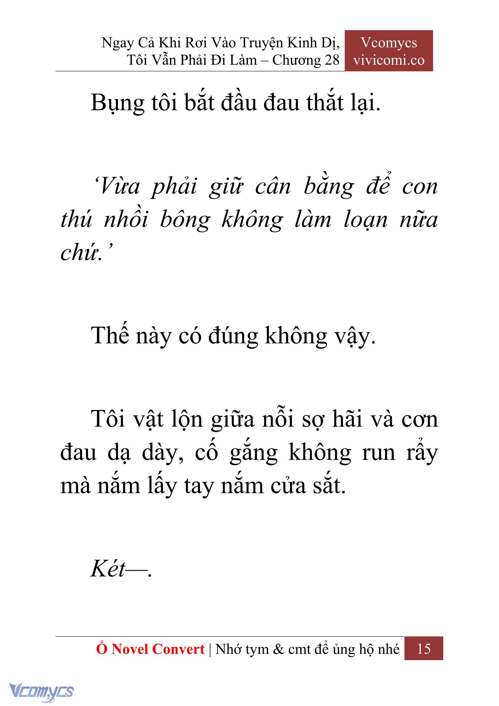 [Novel] Ngay Cả Khi Rơi Vào Truyện Kinh Dị, Tôi Vẫn Phải Đi Làm Chapter 28 - Trang 18