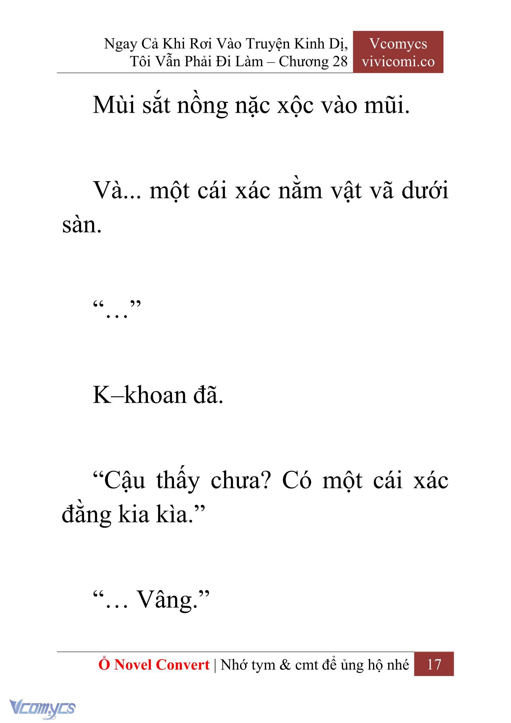 [Novel] Ngay Cả Khi Rơi Vào Truyện Kinh Dị, Tôi Vẫn Phải Đi Làm Chapter 28 - Trang 20