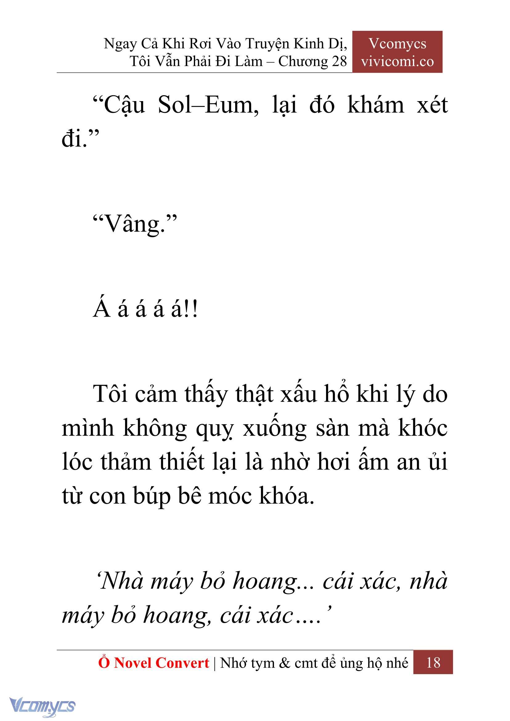 [Novel] Ngay Cả Khi Rơi Vào Truyện Kinh Dị, Tôi Vẫn Phải Đi Làm Chapter 28 - Trang 21