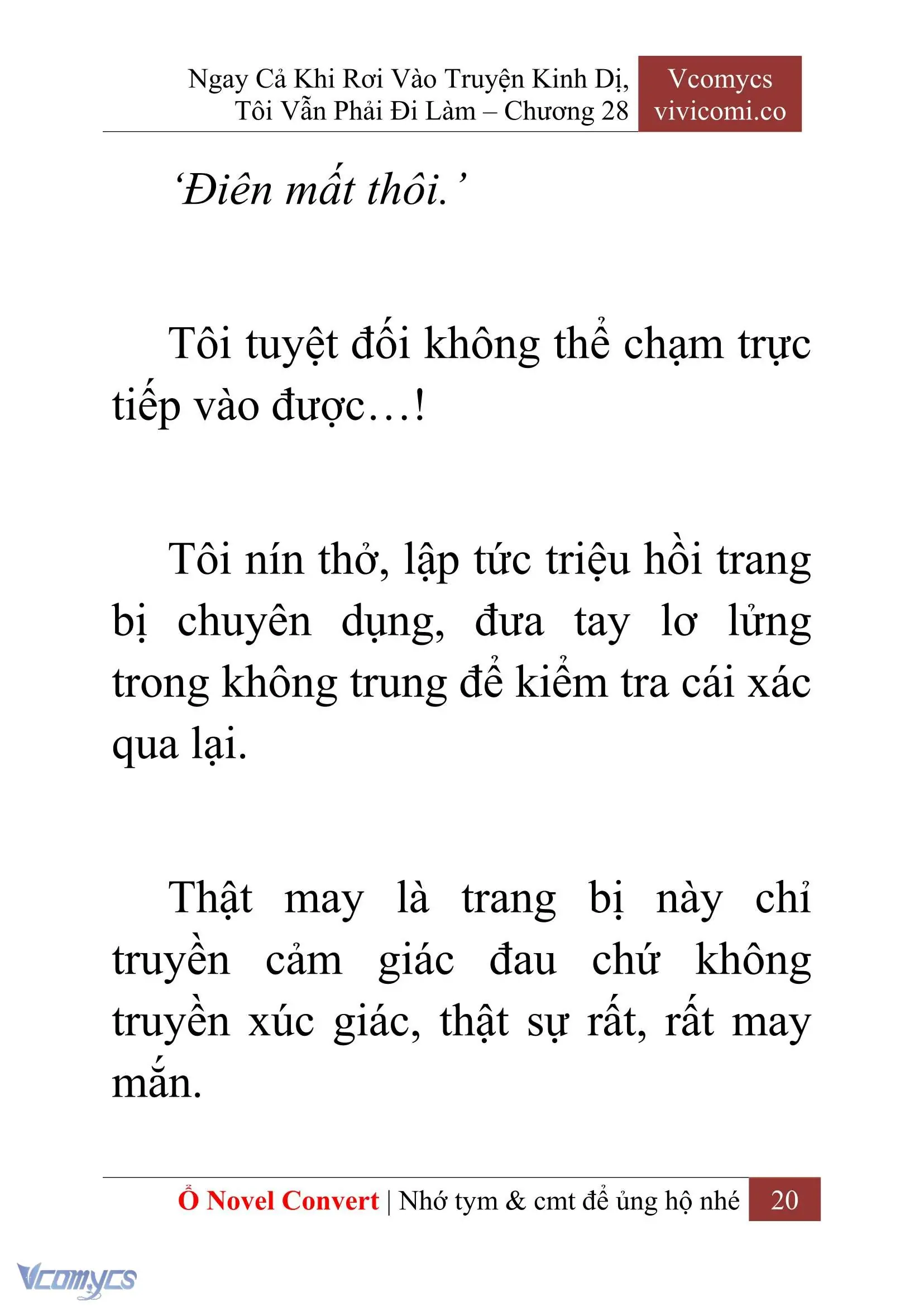 [Novel] Ngay Cả Khi Rơi Vào Truyện Kinh Dị, Tôi Vẫn Phải Đi Làm Chapter 28 - Trang 23