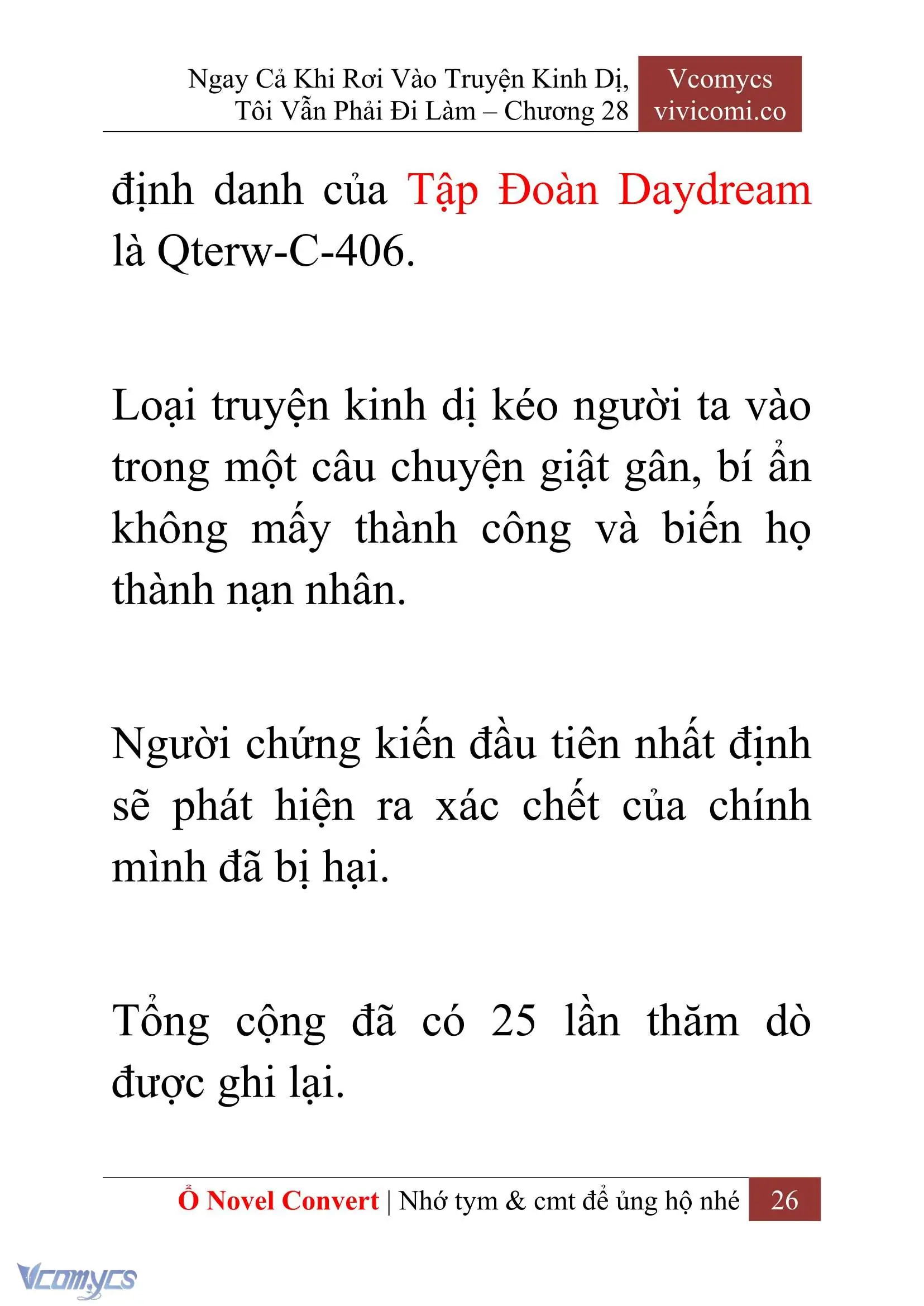 [Novel] Ngay Cả Khi Rơi Vào Truyện Kinh Dị, Tôi Vẫn Phải Đi Làm Chapter 28 - Trang 29
