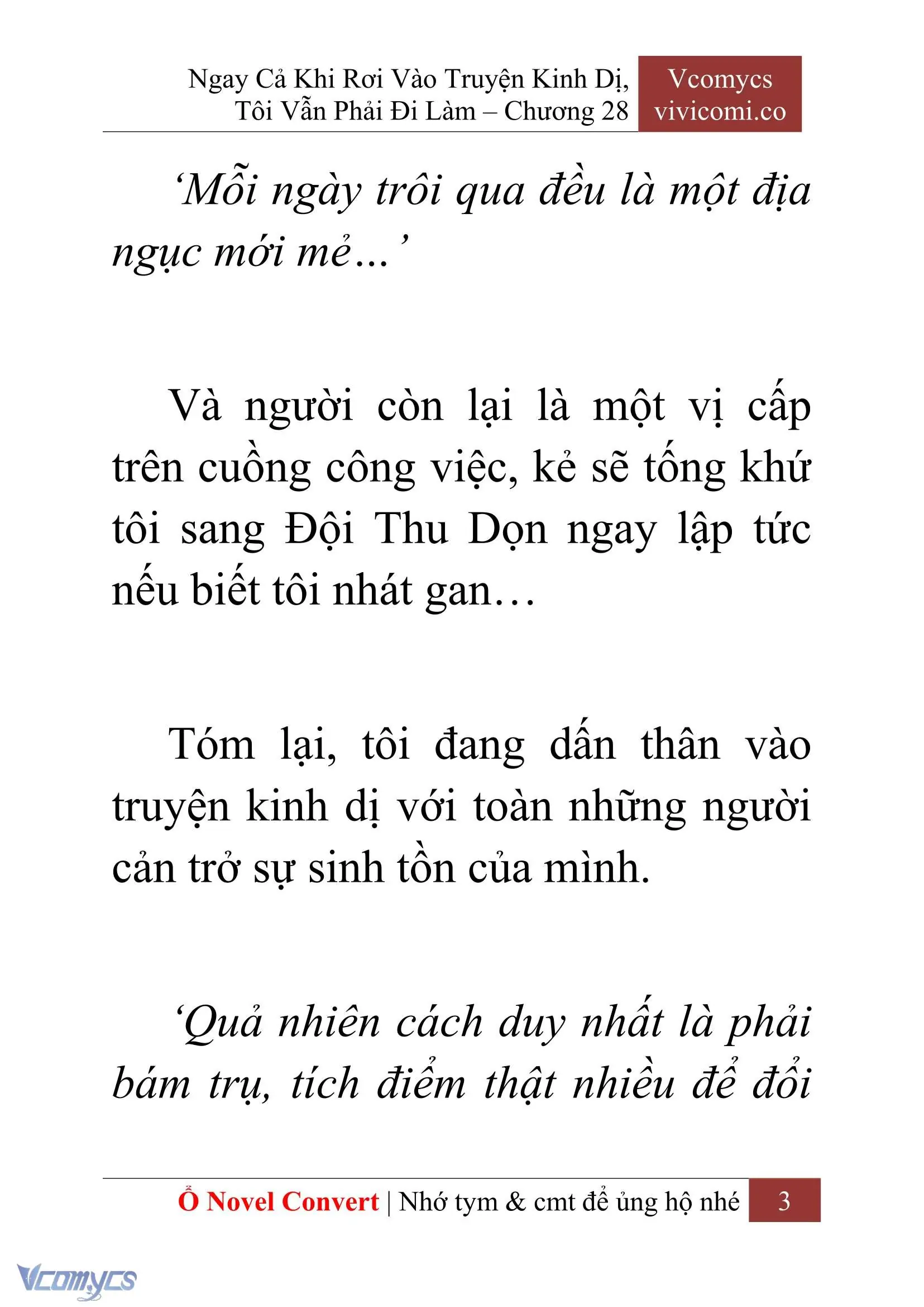 [Novel] Ngay Cả Khi Rơi Vào Truyện Kinh Dị, Tôi Vẫn Phải Đi Làm Chapter 28 - Trang 6