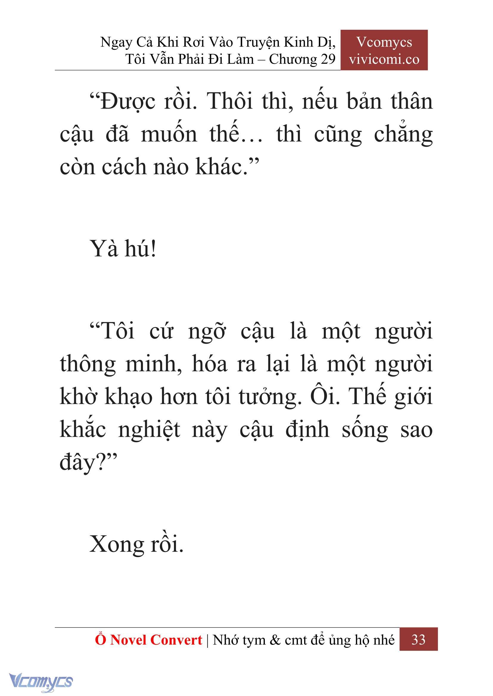 [Novel] Ngay Cả Khi Rơi Vào Truyện Kinh Dị, Tôi Vẫn Phải Đi Làm Chapter 29 - Trang 36