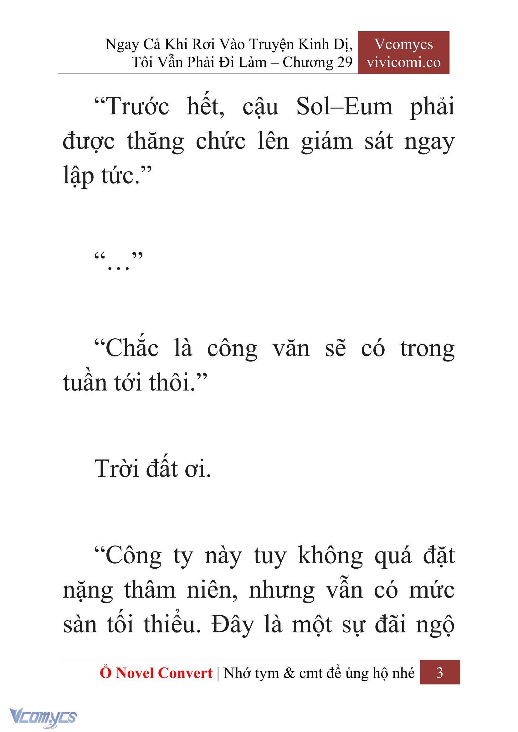 [Novel] Ngay Cả Khi Rơi Vào Truyện Kinh Dị, Tôi Vẫn Phải Đi Làm Chapter 29 - Trang 6